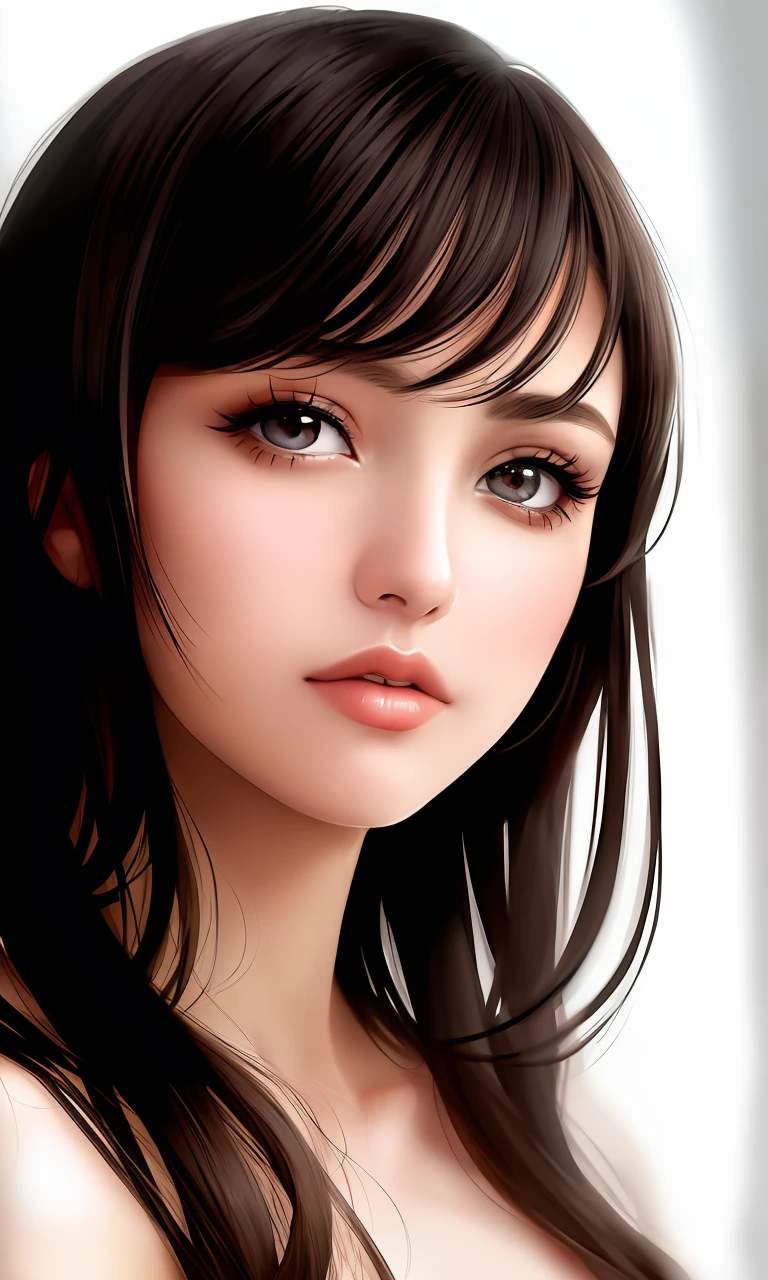 (masterpiece:1.4), most beautiful girl in the world, glossy lips, ultra detailed eyes, Absurdres, hdr, ultra detailed illustration, extremely detailed face, RAW photo, film grain, skin pores, trending on deviantart