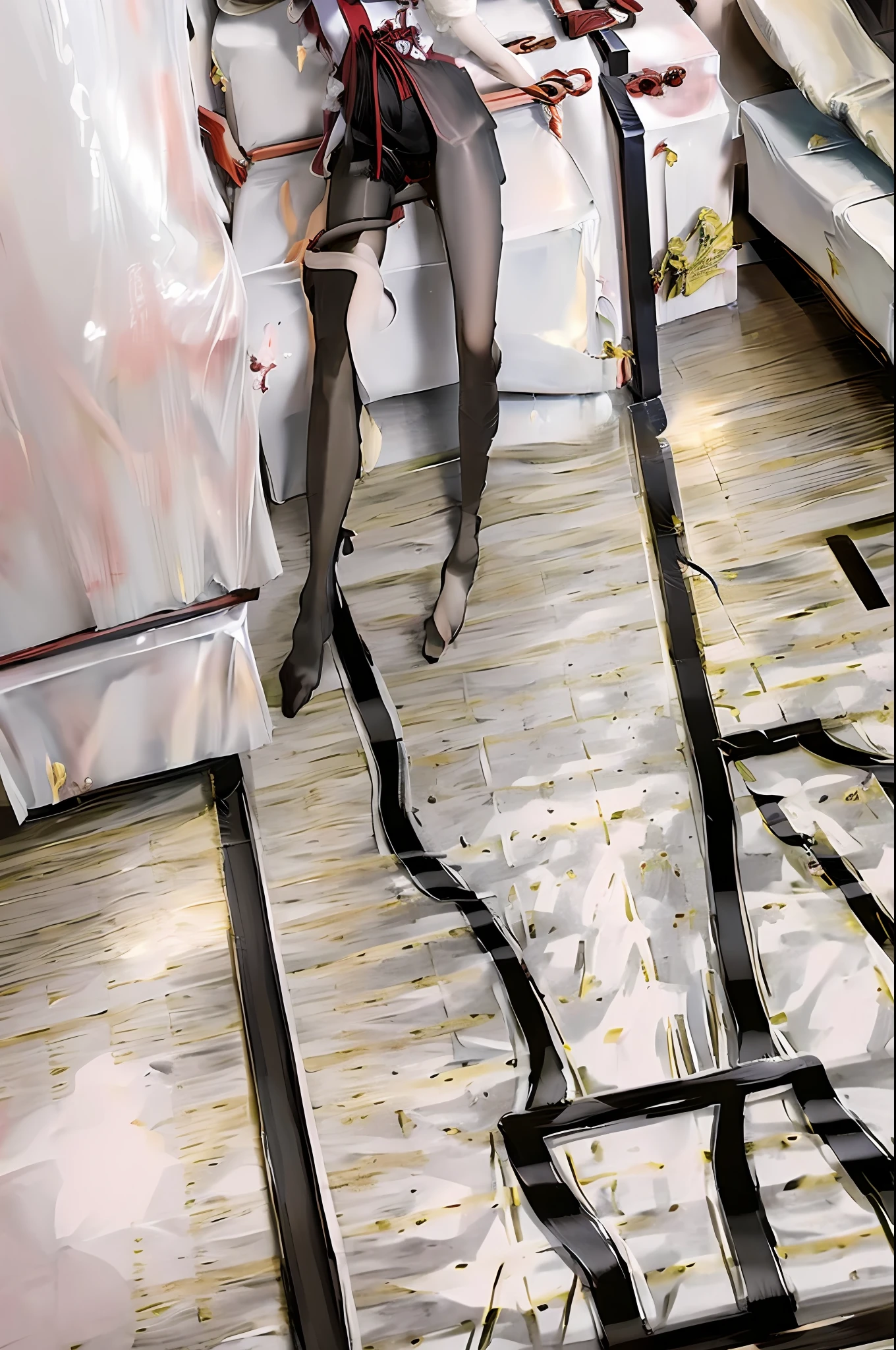 Masterpiece, Best, Night, Full Moon, 1 Female, Mature Woman, Chinese Style, Ancient China, Elder Sister, Royal Sister, Cold Face, Expressionless, Silver White Long Haired Woman, Pale Pink Lips, Calm, Intellectual, Three Belts, Gray Hitomi, assassin, dagger, flower ball background, street view