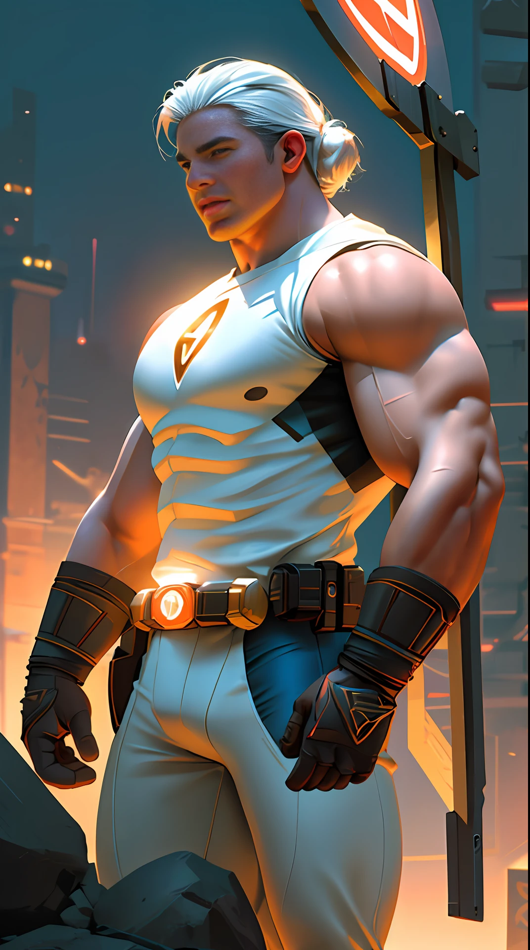 Cinematic soft lighting illuminates a stunningly detailed and ultra-realistic a superhero of the sign of Aries, super strong, muscular that is trending on ArtStation. Octane is the perfect tool to capture the softest details of this 16k photography masterpiece