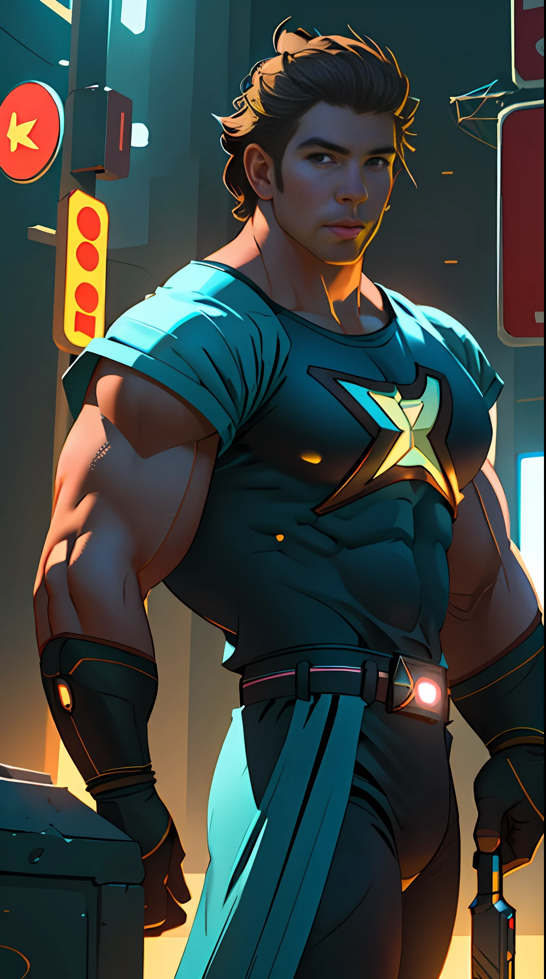 Cinematic soft lighting illuminates a stunningly detailed and ultra-realistic a MAN superhero of the sign of Virgo, super strong, muscular that is trending on ArtStation. Octane is the perfect tool to capture the softest details of this 16k photography masterpiece