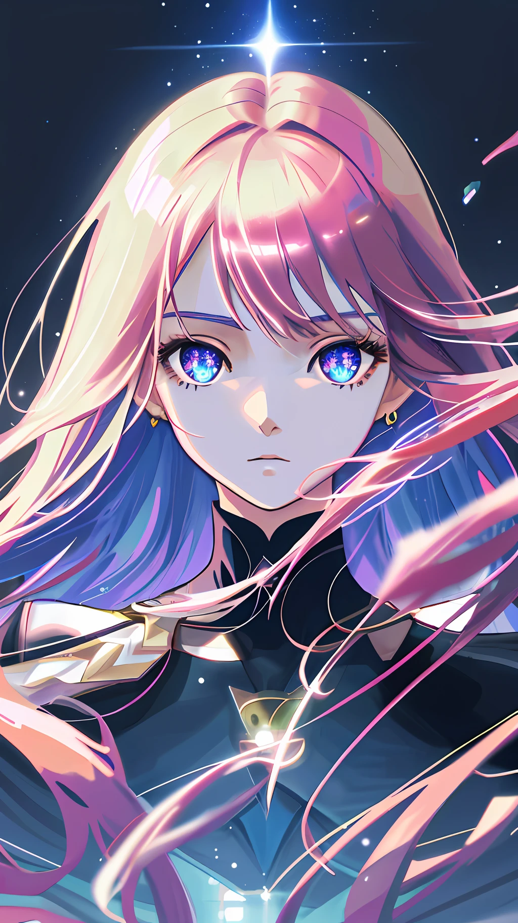 Girl, realistic anime, long hair, jewelry, sparkling eyes, shy, anime, portrait, reflection light, first-person view, pov, masterpiece, ccurate, textured skin, super detail, high details, high quality, best quality, highres, medium Breast