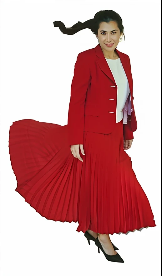 (sad eyed:1:1) (flirty smiling:1.4) (shy:1.5) woman wearing (long pleated:1.6) skirt standing outside and playing with her skirt, dressed in blazer a long fluent windy pleated skirt and simple low heeled office shoes, long pleated skirt, wearing blazer and skirt and shoes, pleated skirt, wearing pleated skirt, wearing long skirt, pleated skirt, blazer, low heels, (large breasts, big boobs:1,9), (shirtless, topless, bare chest:1,9), (flirting:1,5), ((lots of wind, wind blowing, windy conditions:1.3)), epic composition, highly detailed attributes, highly detailed atmosphere, (35mm f1.4 Kodak portra 400 photograph), extremely high quality RAW photograph, detailed background, intricate, Exquisite details and textures, highly detailed