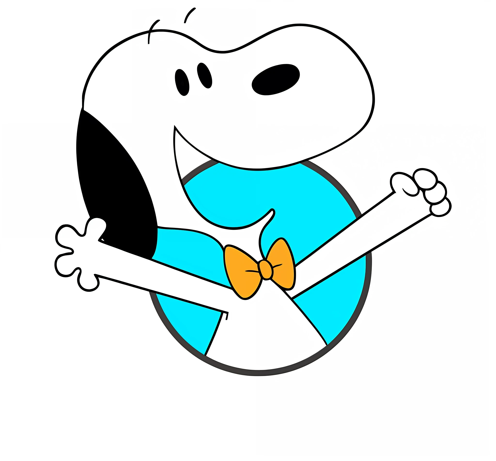 a close up of a cartoon dog with a bow tie, inspired by Charles Schulz, brian griffin, inspired by Bill Watterson, by Charles Schulz, inspired by Tex Avery, linus sebastian, official art, (smoke), wallpaper!, cartoonish and simplistic, boney, goofy smile, leaked image, goofy cartoon, by Bob Singer