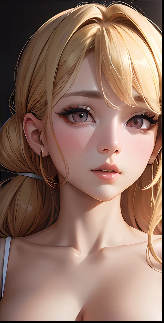 ultra realistic 8k CG, (photorealistic: 1.3), best quality, high quality, masterpiece, realistic, milf, narrow waist, huge breasts, 1 girl, Japanese woman, (perfect female figure), beautiful face, clean and pale skin, smile, intricate details, looking at the viewer, bangs, ((blonde hair)), double tail, ponytail, curly hair, jpn idol, (soft lighting), pink, maid's uniform, lingerie,  lace, lace trim, intricate detailsulzzang-6500:0.4, best quality, masterpiece, illustration, extremely delicate and beautiful, extremely detailed, CG, unit, 8k wallpaper, amazing, fine details, masterpiece, best quality, official art, extremely detailed 8k CG unit wallpaper, absurdities, incredibly absurd, huge file size, ultra-detailed, highres, extremely detailed, beautiful detailed girl, extremely detailed eyes and face,  beautiful detailed eyes, light on face, cinematic lighting, cute, (Kpop idol), (aegyo sal:1) , ((puffy eyes)), (looking at the viewer), full body, slime girl, breasts, neckline, corset, full body, nude, 1 girl, high quality, 8k, realistic lighting, black dress, sexy, looking at the camera, , black pantyhose, good skin, good body, amazing, fine detail, masterpiece, best quality,  official art, ultra-detailed, highres, extremely detailed, beautiful girl detailed, eyes and face extremely detailed, light on face, cute, (FASHI-GIRL), (MAKEUP), 1girl, large breasts: 0.3, standing, mirror selfie, good lighting, black bra, bathroom,, panties, nipple anjelina jolie