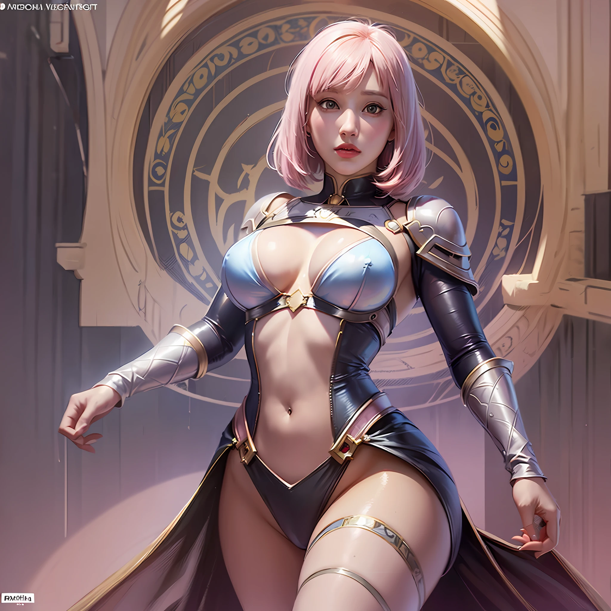 portrait of gwenpool, full body, perfect face, d & d, fantasy, intricate, elegant, highly detailed, digital painting, artstation, concept art, smooth, sharp focus, illustration, art by artgerm and greg rutkowski and alphonse mucha