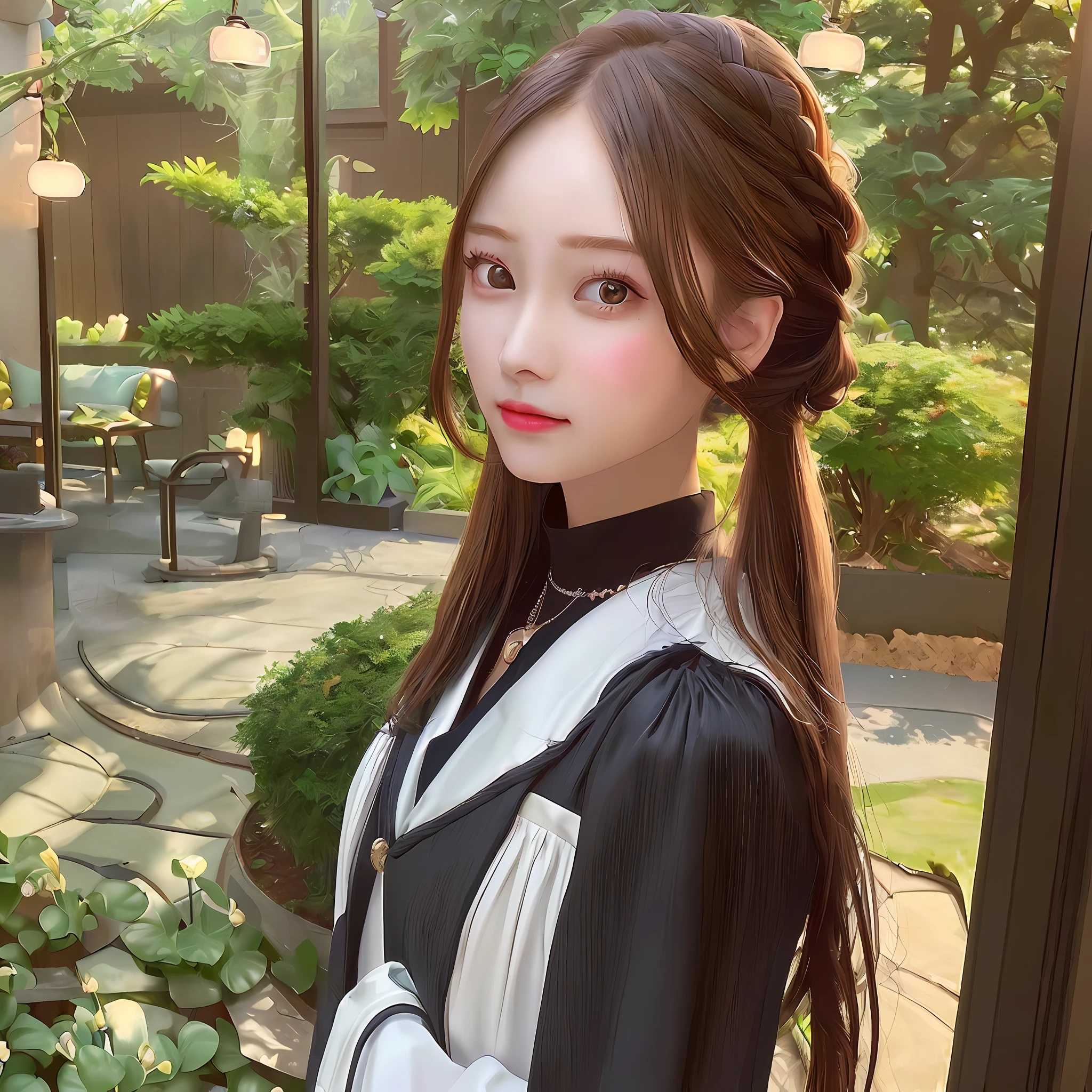 ((Best quality, 8k, Masterpiece :1.3)), 1girl, Pretty woman with emphasizing slender abs :1.3, (random hairstyles), Casual outfit :1.2, Indoor, Ultra-detailed face, Detailed eyes, Double eyelid