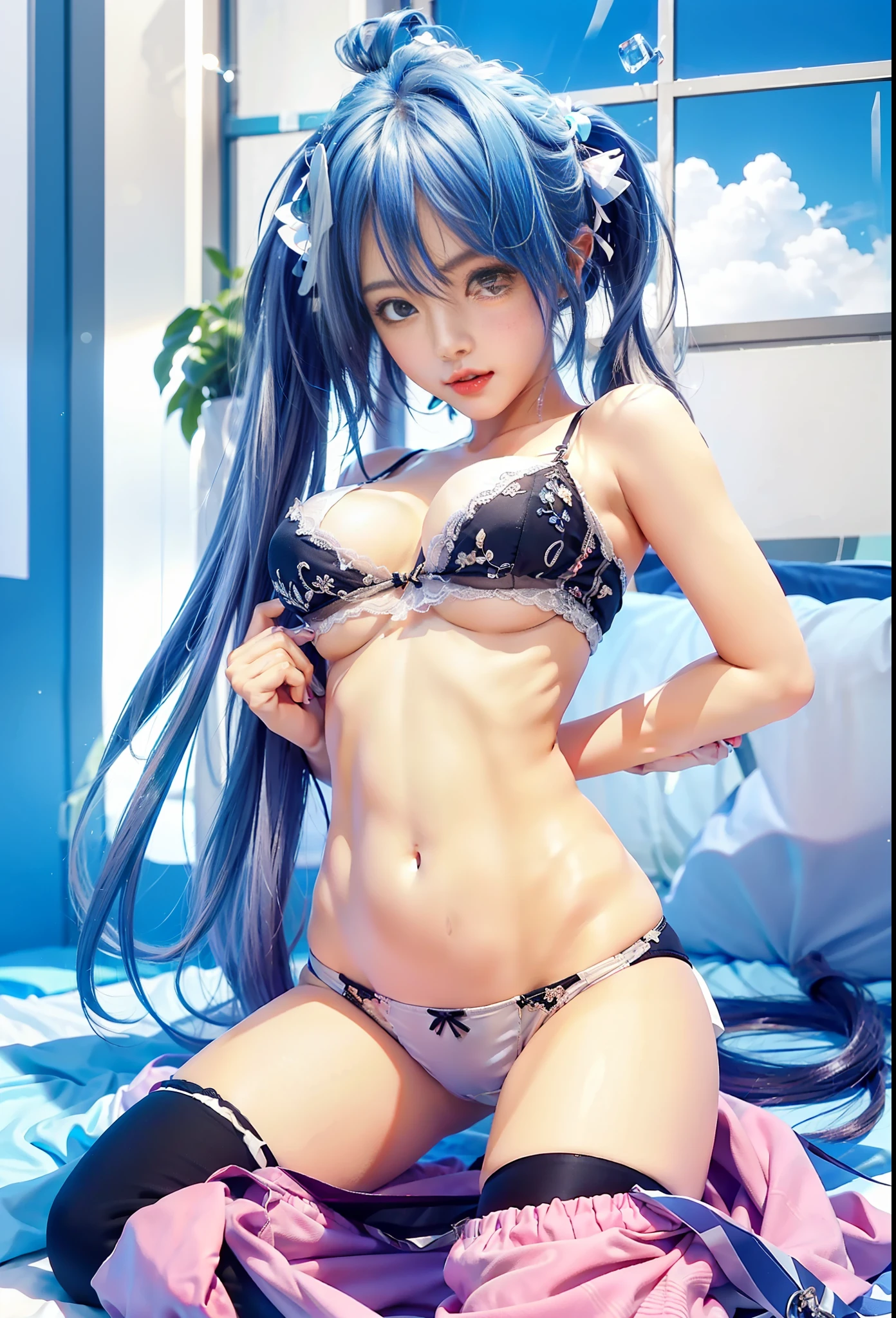 (Masterpiece, Top Quality, Clear), 3D, Perfect, 4K, Make Your Breasts Bigger, Cute, Make Your Breasts Bigger, Your Underwear Cute