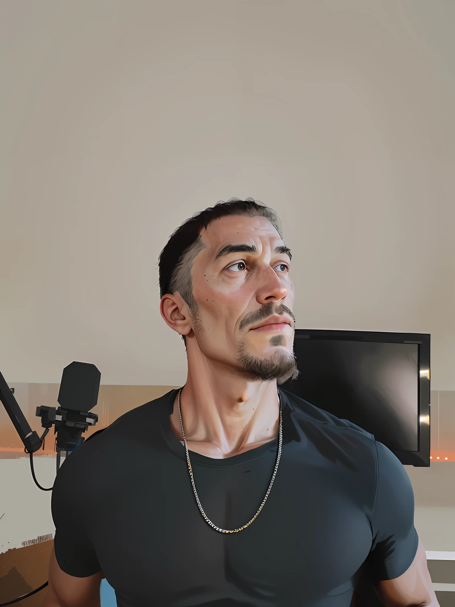 "An ultra-realistic and detailed image of a man wearing state-of-the-art technological iron armor, in 8k resolution."