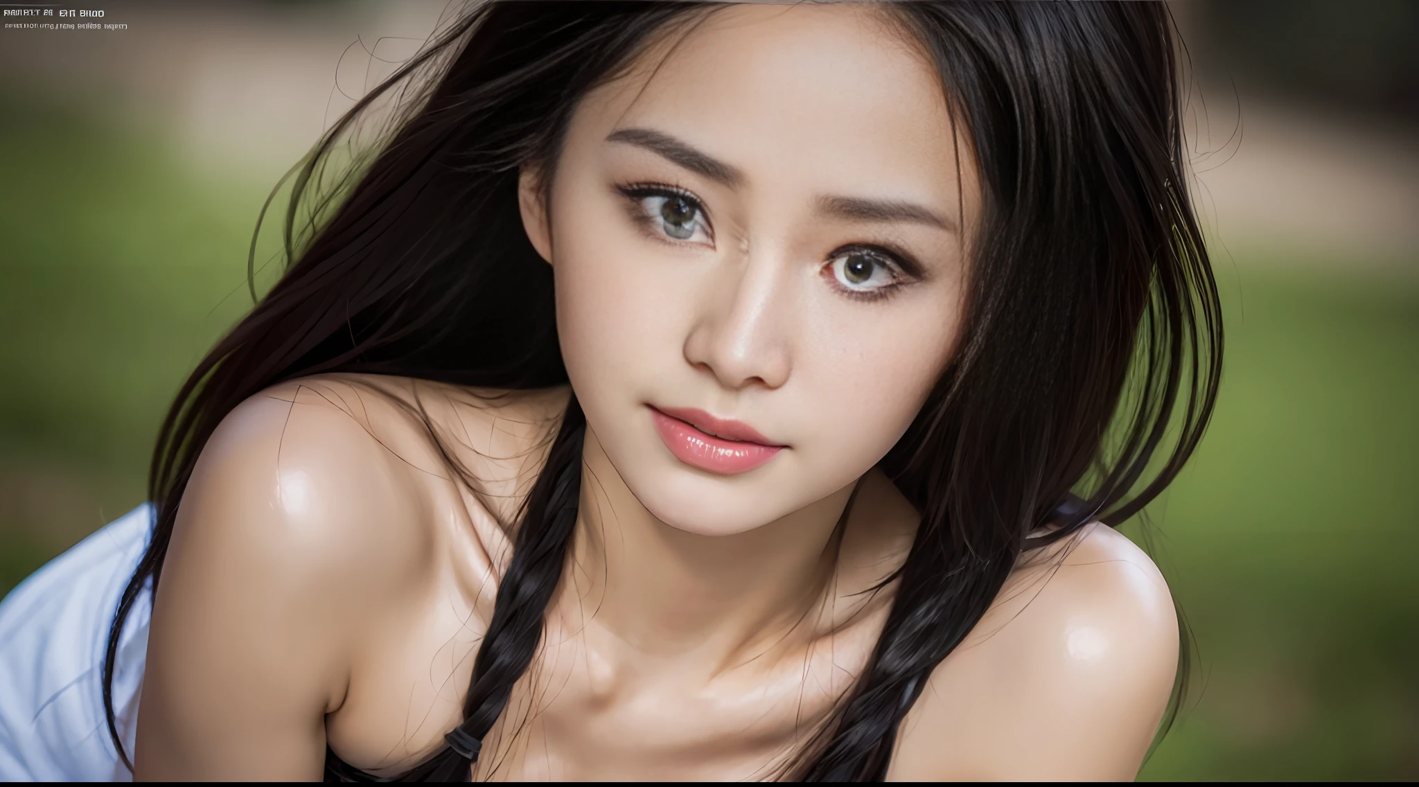 realistic, colorful cosplay, various cosplay, black eyes, black hair, smile, one girl, nsfw, ((best quality, 8k, masterpiece: 1.3)), clear focus: 1.2, (layer cut, big boobs: 1.2), Beauty with perfect body: 1.4, thin abs: 1.2, wet body: 1.5, 16:9 accept ratio, highly detailed face and skin textures, detailed eyes, double eyelids, natural background