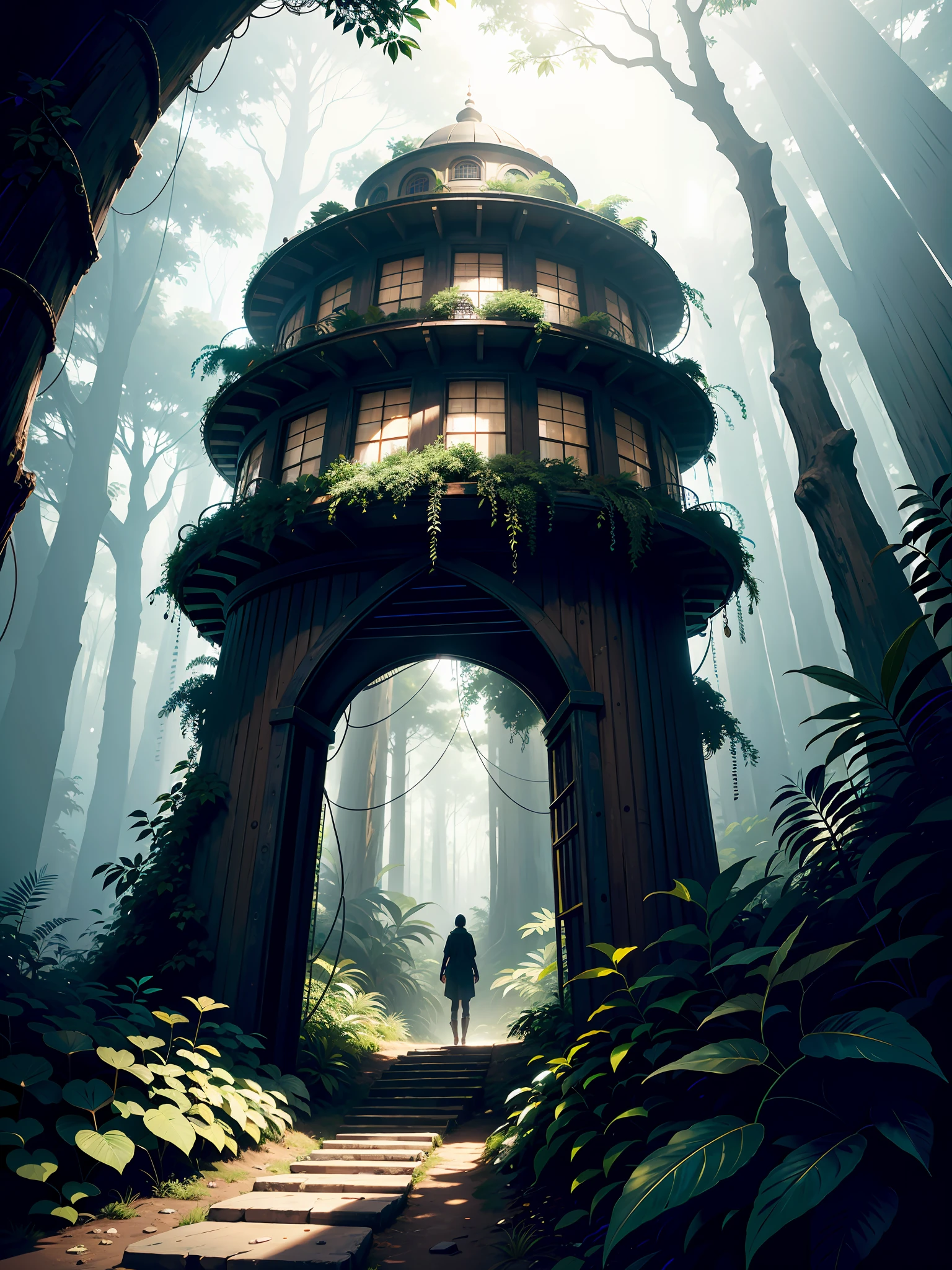Digital illustration, detailed and intricate, of a dense jungle filled with exotic plants and animals, the sunlight filtering through the canopy creating a dappled effect. In the style of Yoshitaka Amano and Hayao Miyazaki, masterpiece, proportional, detailed, trending on artstation, beautiful lighting, realistic, intricate, award winning, 4k, highest quality
Award-winning, 4K digital painting in the style of Yoshitaka Amano. Detailed and intricate depiction of a zombie apocalypse, masterfully capturing the chaos and drama of the scene. Beautiful lighting and cinematic composition make this piece a true masterpiece, trending on artstation
