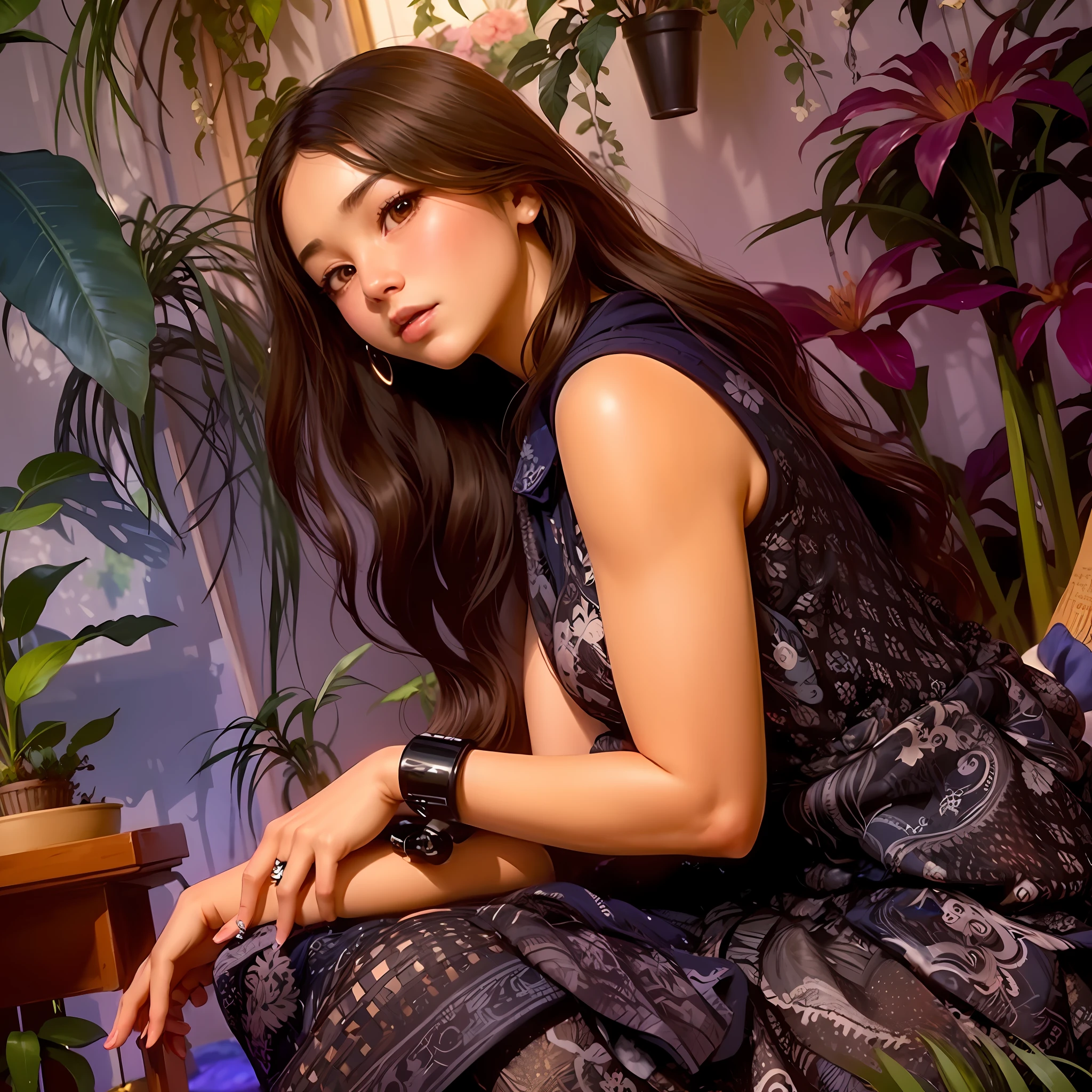 Arafe woman sitting on a chair in a room with plants, Bae Suzy, Tsuyu from the Second Degree, Blackpink Jisoo, Blackpink Jenny, Blackpink Josi, Shin Jinyoung, Jia, Leaked Images, Blackpink Jossi Portrait, Portrait Jisoo's Blackpink, Profile Picture, Sangyun Nude Nipple Joo, inspired by Huang Gil, Blackpink Jisoo, Crystal, actress, nude