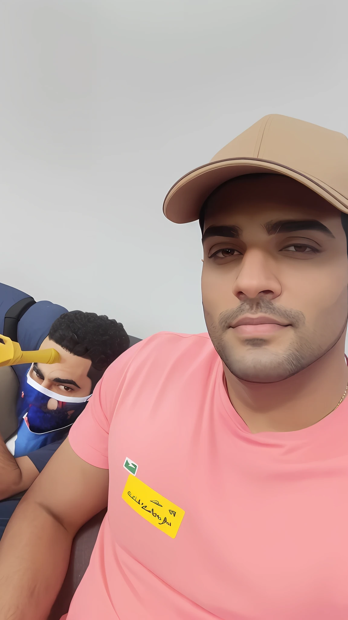 a close up of a man with a beard wearing a red jacket, amr elshamy, mohamed reda, ahmad merheb, hicham habchi, emad mostaque, mohamed chahin, sam nassour, saadane afif, singer in the voice show, farid ghanbari, enes dirig, eytan zana