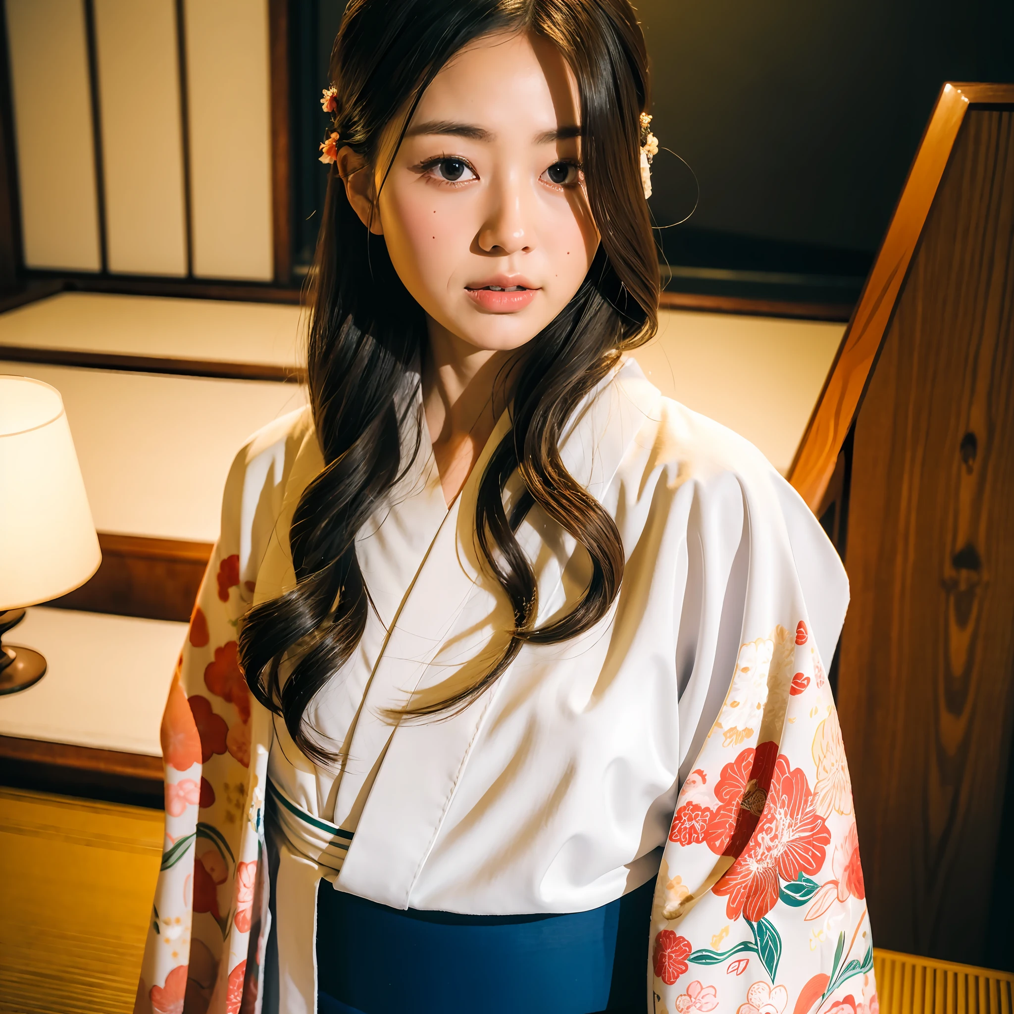 (8k, masterpiece, best quality, raw photo),kimono, obi, japanese-style room