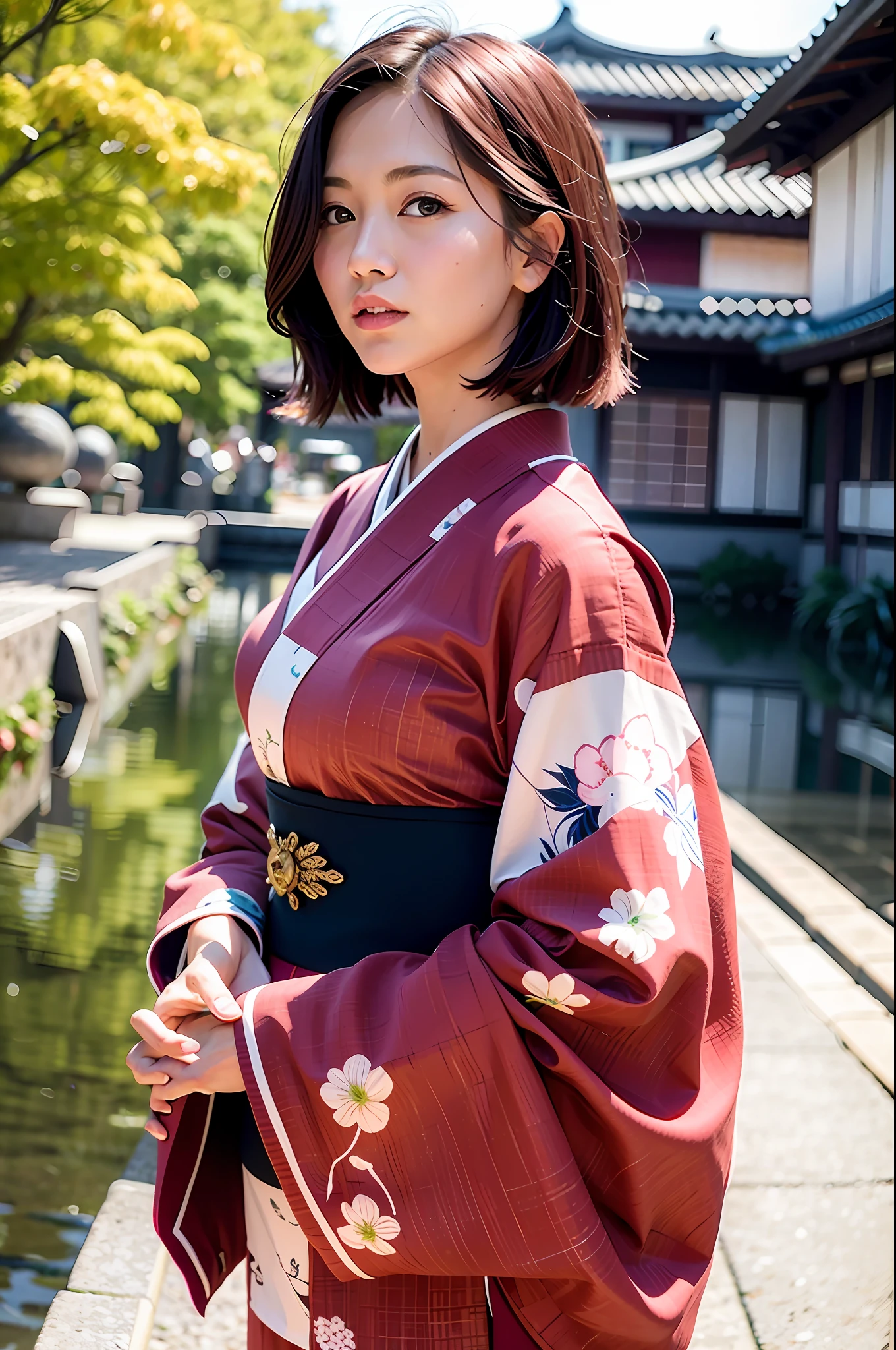 (8k, masterpiece, best quality, raw photo),kimono, obi, japanese-style room