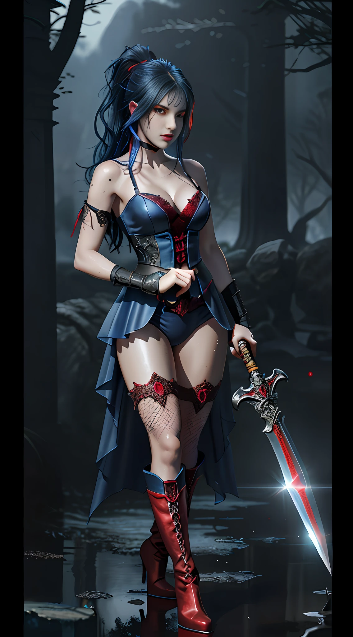 Perfect hand, perfect hand keeping a sword