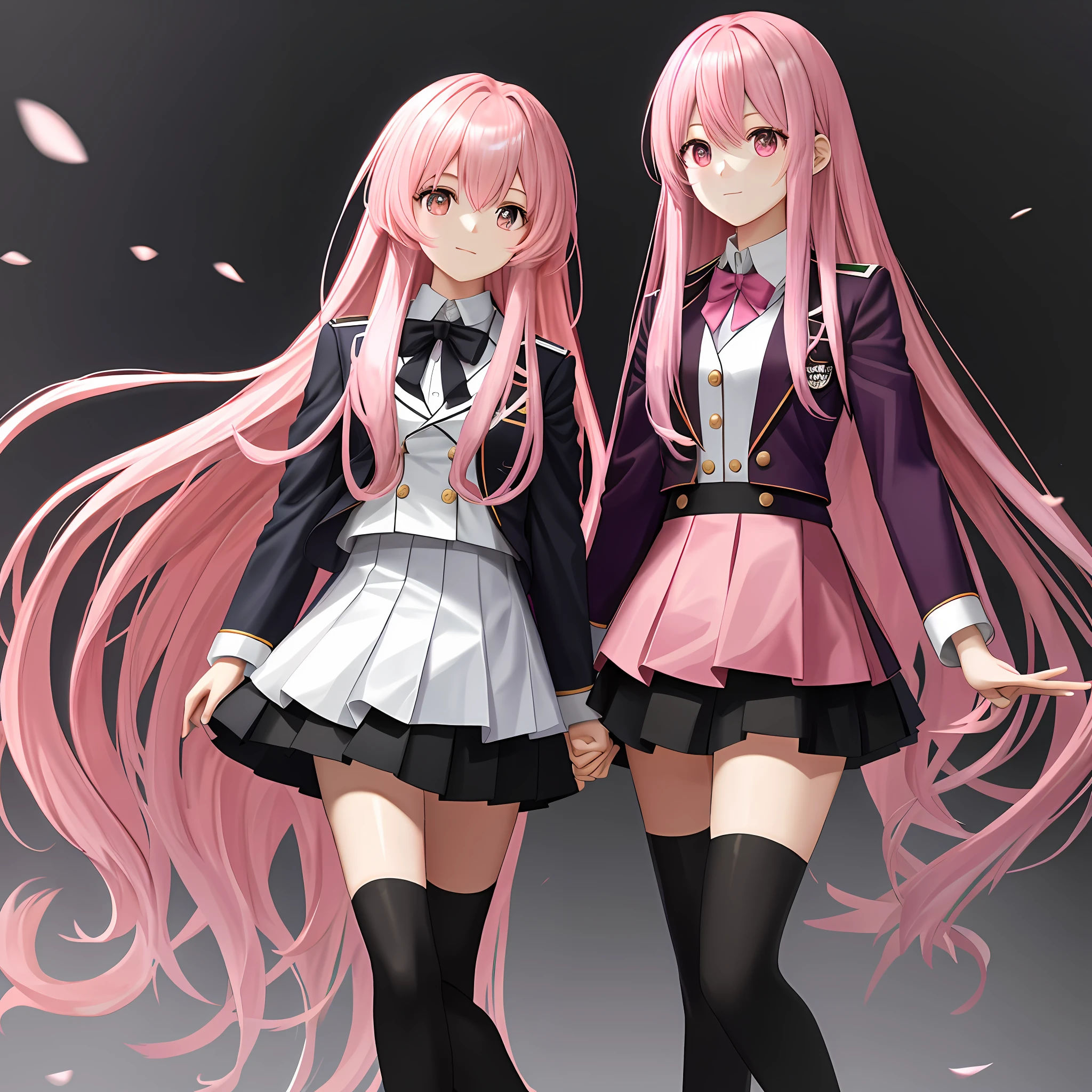 Uniform Long Hair Pink Hair Best Quality Ultra High Definition Blazer 8K School