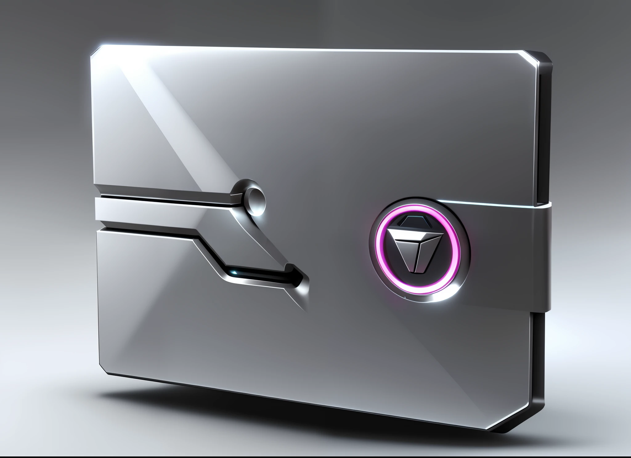 Metal skin with some scratches, hard surface modeling, hard surface modeling, extremely high details, lighter zippo concept art, hard surface, high resolution render, neon silver