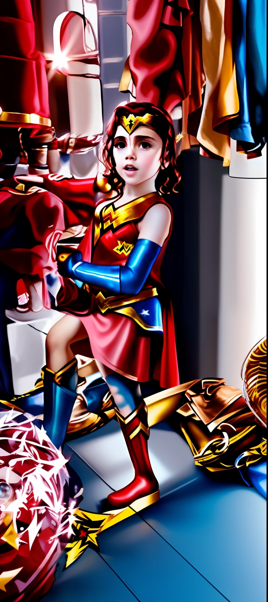Wonder woman style, child version.