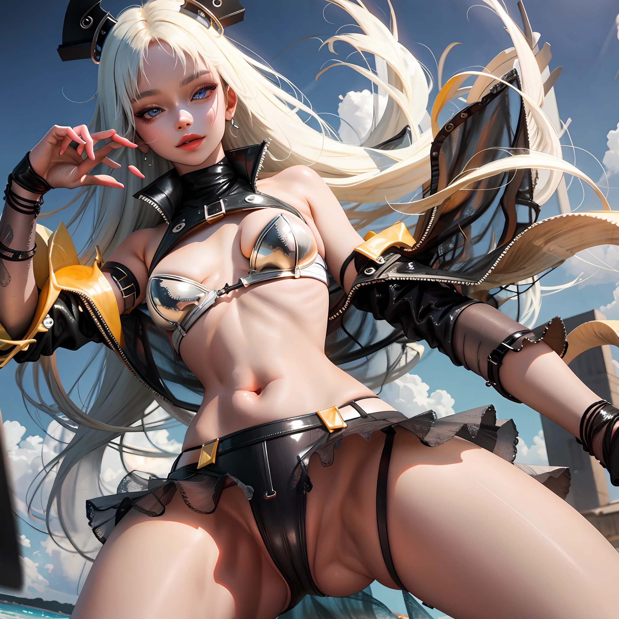 A age girl smiling perversely, voluptuous body,nsfw:1.5,(Super high antia-aliasing, virtual engine, dof, super resolution, megapixel, fkaa, txaa, rtx, ssao, post-processing, post-production, mapping),(complex details, makeup, PureErosFace_V1:0.5)( Superior quality, best quality, beautiful and aesthetic: 1.2 ,masterpiece, a realistic representation of the face)