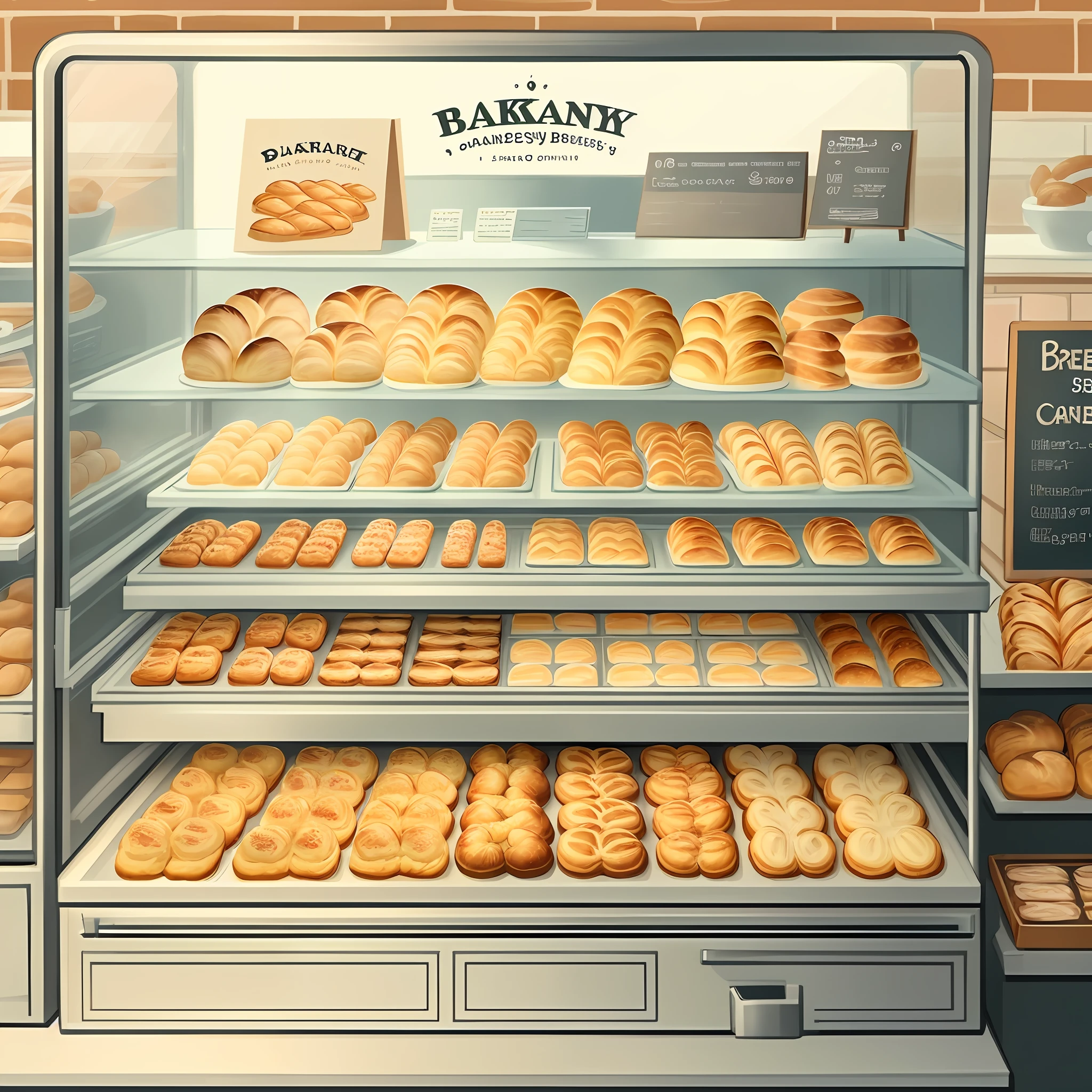 bakery illustration, vector, line art, design, inspiration, illustrations, warmth, shirt illustration, bakery menu, croissant, square bread, masterpiece, bread, soft cake, queen's bread, yamazaki bread, breads on display