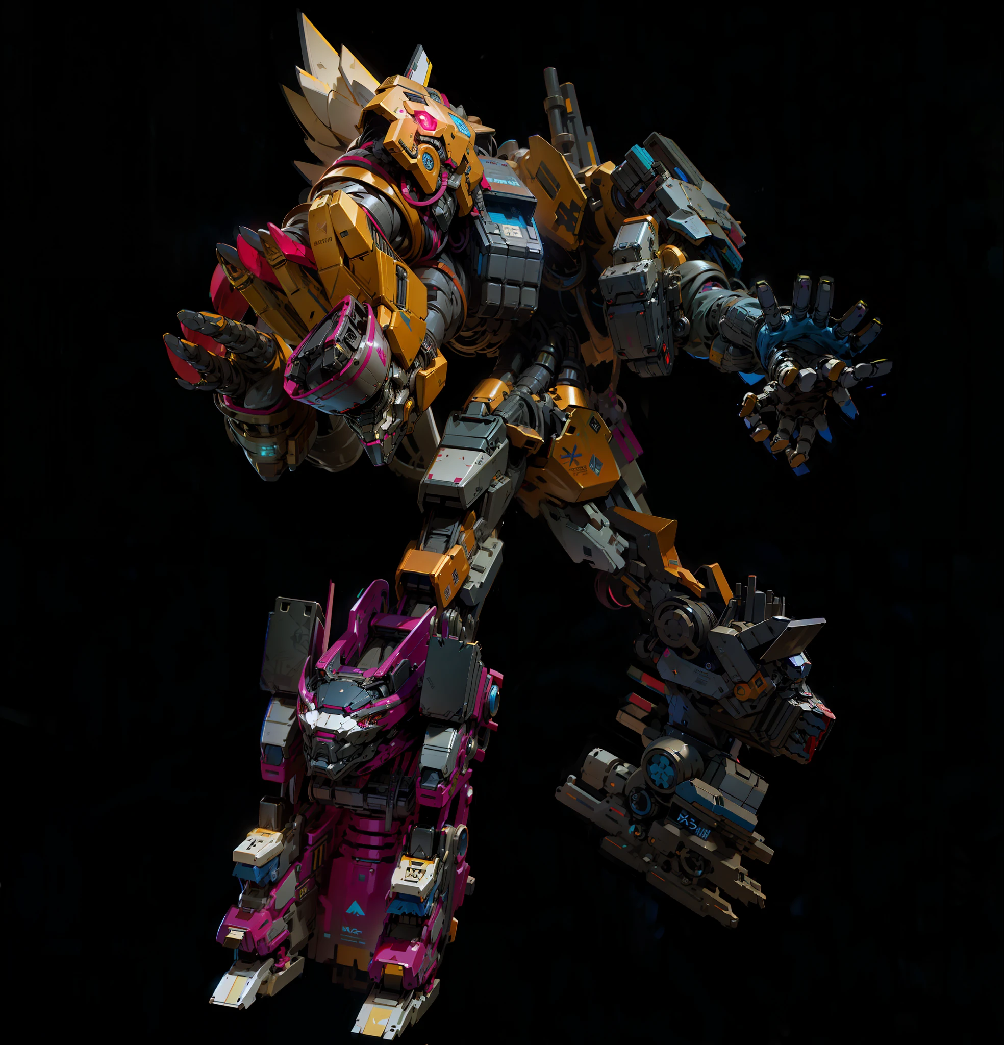 Robot, epic robot, mechanical, complex, real, humanoid mech, Roland Ziervinskis 3d rendering art, Polycount competition winner, humanoid mech, 3d rendering stylized, beautiful robot character design, mecha portrait, mecha, transformer style, realism,