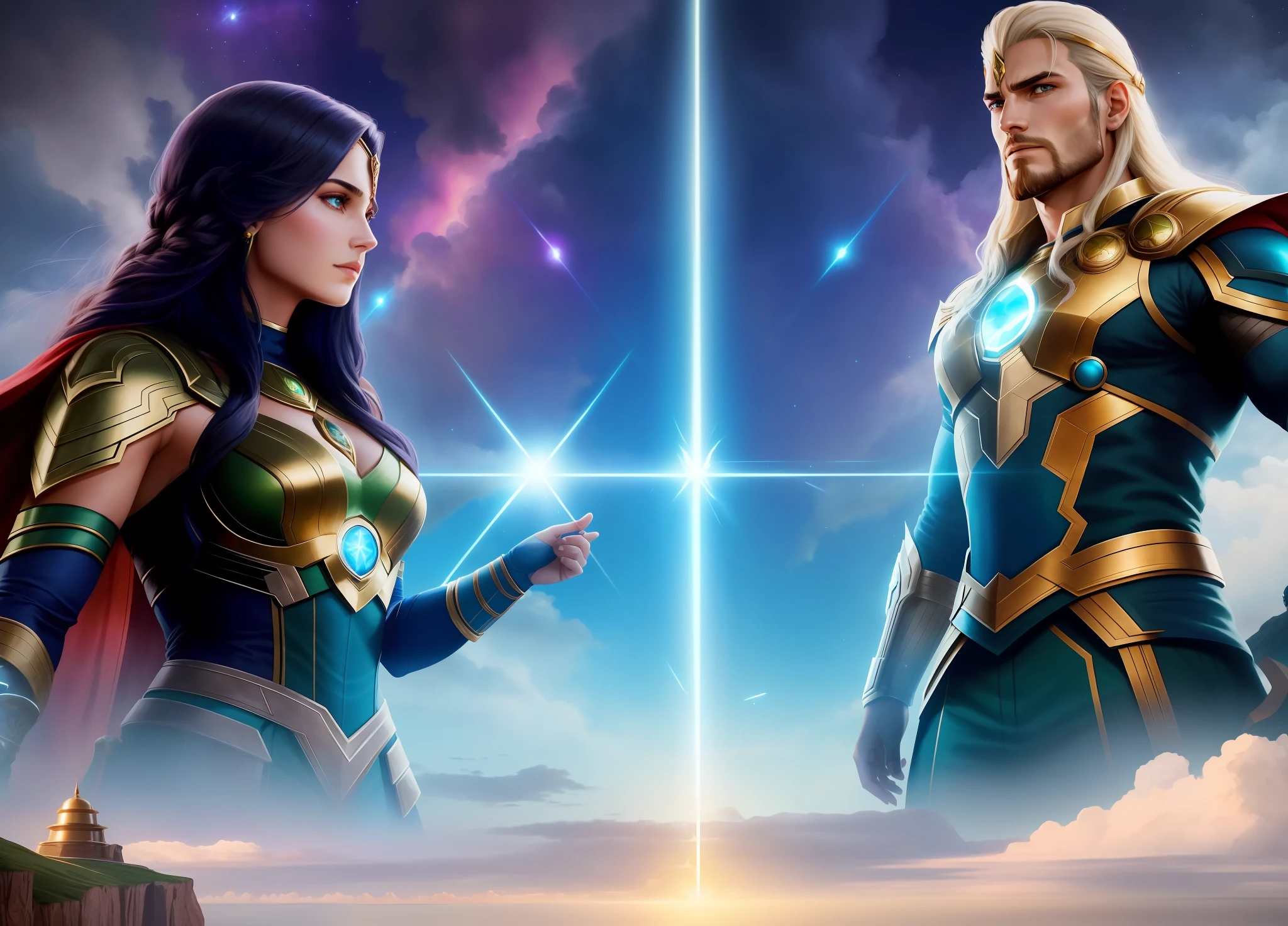 As tension intensified between Asgard and Earth, Thoran and Elena joined forces to seek a peaceful solution. They traveled tirelessly, finding unlikely allies and promoting dialogue between the two civilizations. Their voices became a powerful reminder that love and understanding were stronger than any conflict.