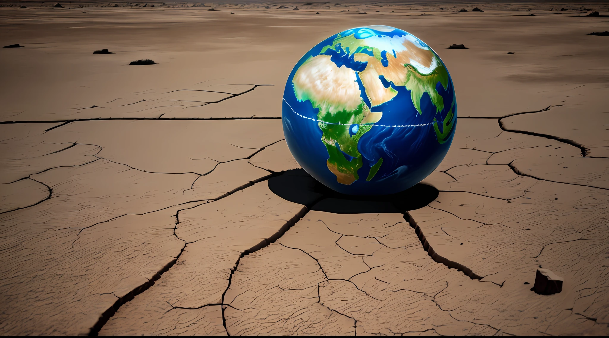 Earth, dried up