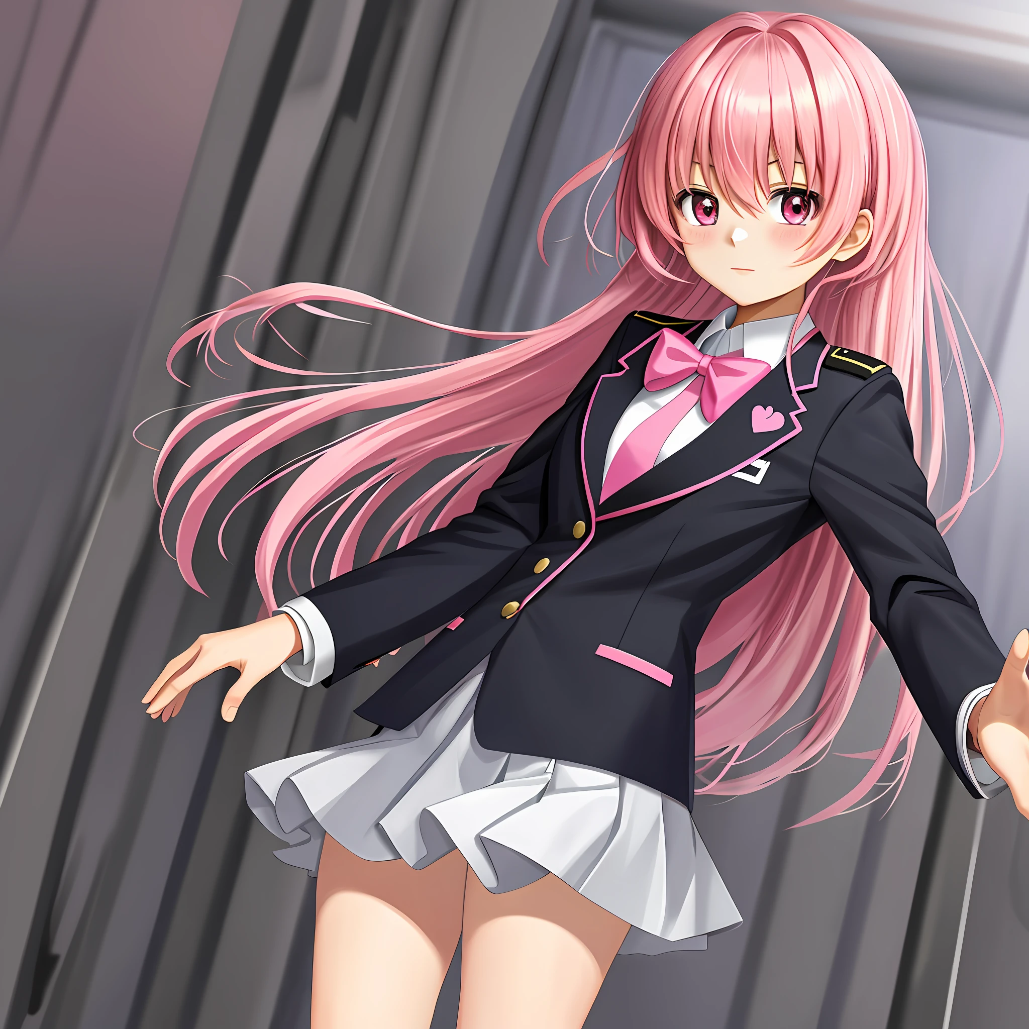 Uniform Momo Beria Deviluke Pink Hair Top Quality Ultra High Resolution Blazer 8K School Masterpiece