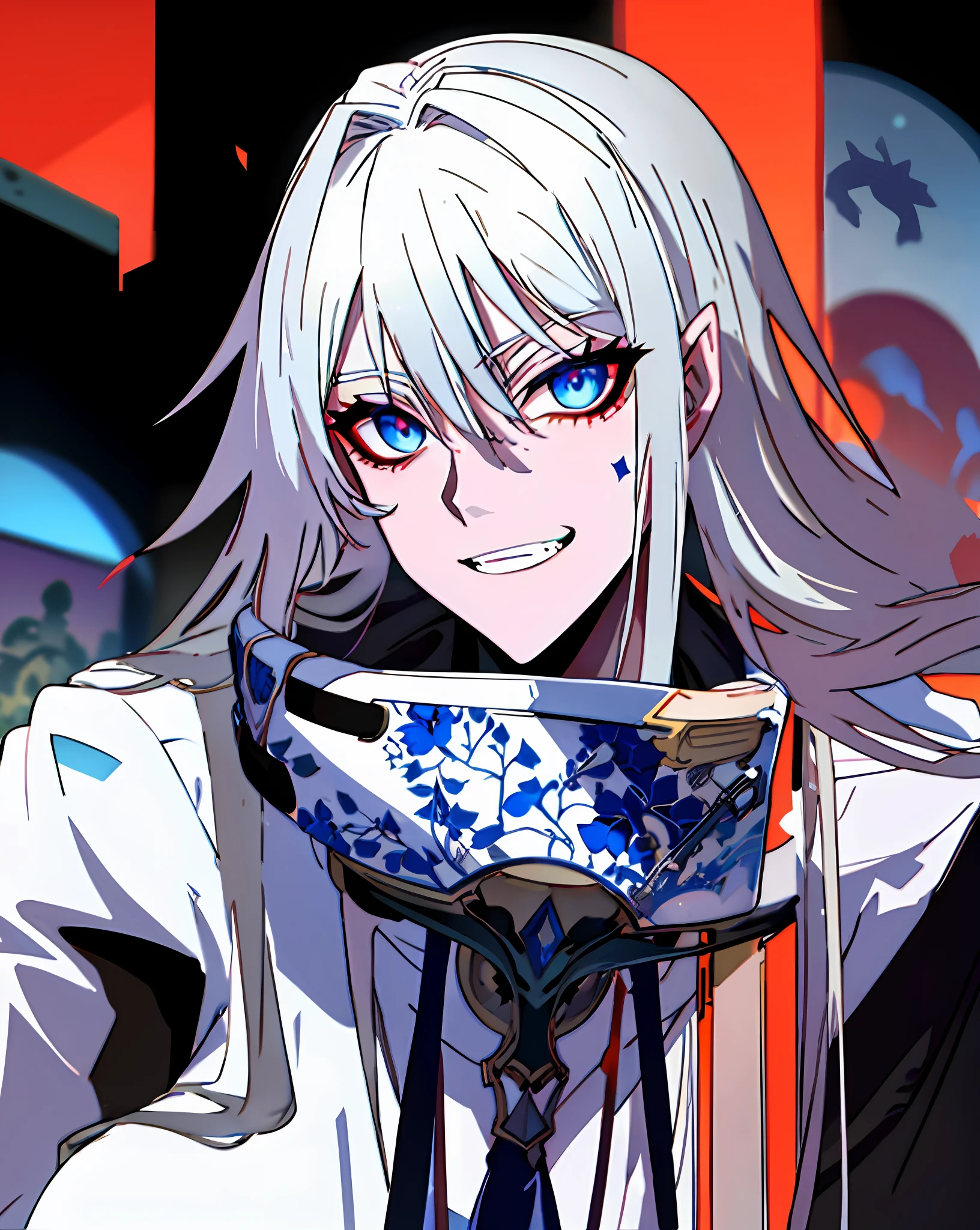 A beautiful villain beautiful majestic and sexy, only very badly