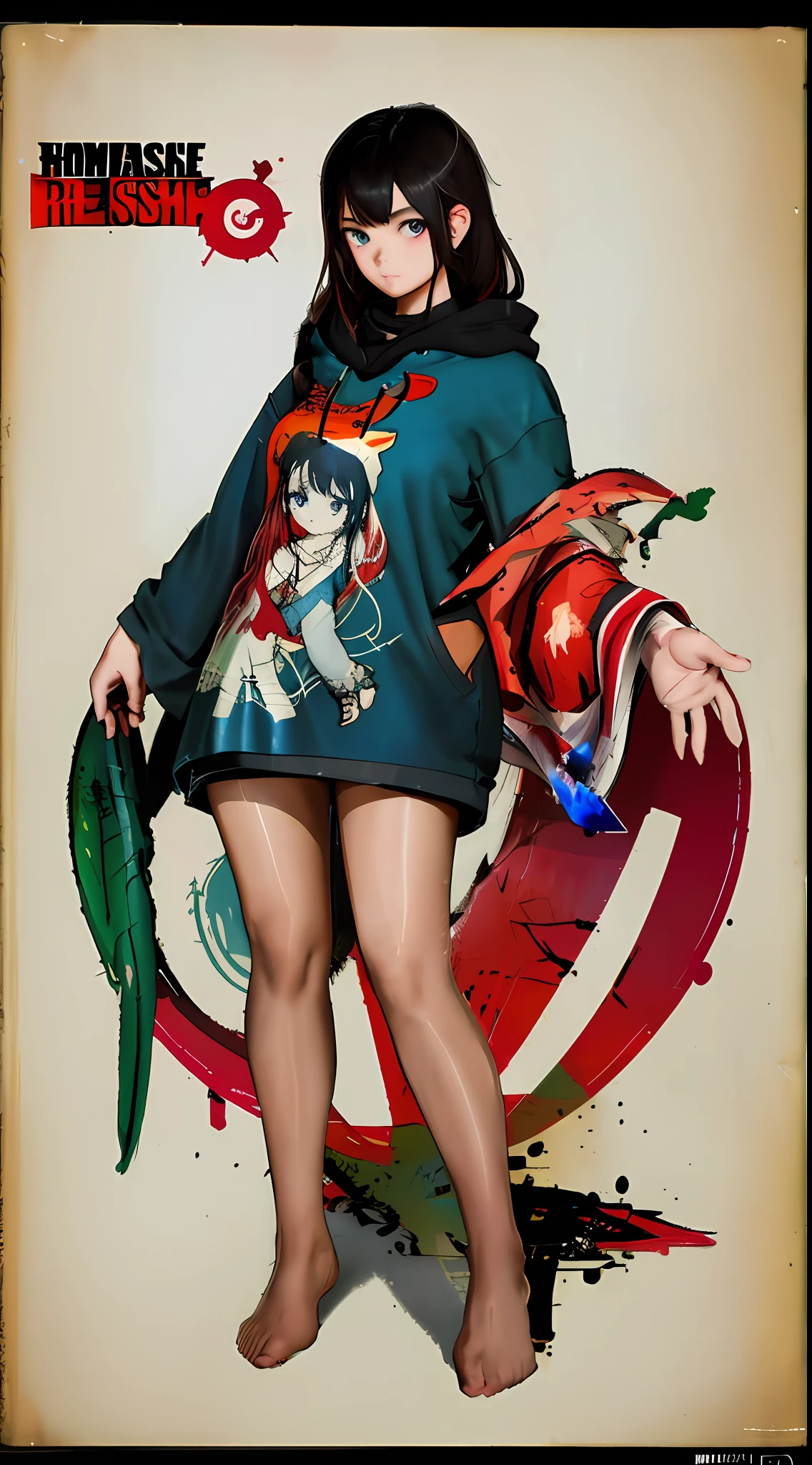 photo, sticker banksy art,Demi Rose , freedom, soul, digital illustration, comic style, perfect anatomy, centered, approaching perfection, dynamic, highly detailed, watercolor painting, artstation, concept art, smooth, sharp focus, illustration, art by carne griffiths and wadim kashin,,alone anime girl with a medium lenght pose and cute clothes, l hair long red, heterochromia, perfect anatomy, centered, approaching perfection, dynamic, highly detailed, character sheet, artstation, concept art, smooth, sharp focus, illustration, art by kim jung gi,, artgerm, carne griffiths and wadim kashin , sasha yakovleva, loish, jeremy mann, full body shot, character sheet, lightningwave, beautiful anime watercolor painting ,paint dripping by tim okamura, victor nizovtsev, greg rutkowski, noah bradley. trending on artstation, 8k, masterpiece, graffiti paint, fine detail, full of color, intricate detail, golden ratio illustration,monochromatic backgroun