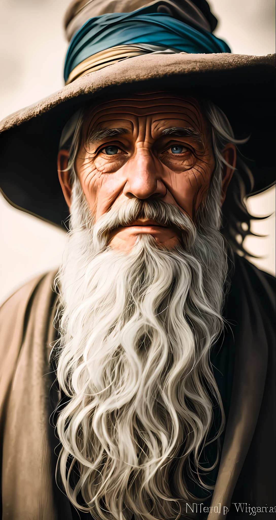 A portrait of a wizard, bearded, wrinkled, weathered, with piercing eyes, detailed face, high details, photography, natural light, Nikon D850, 50mm, f/1.4