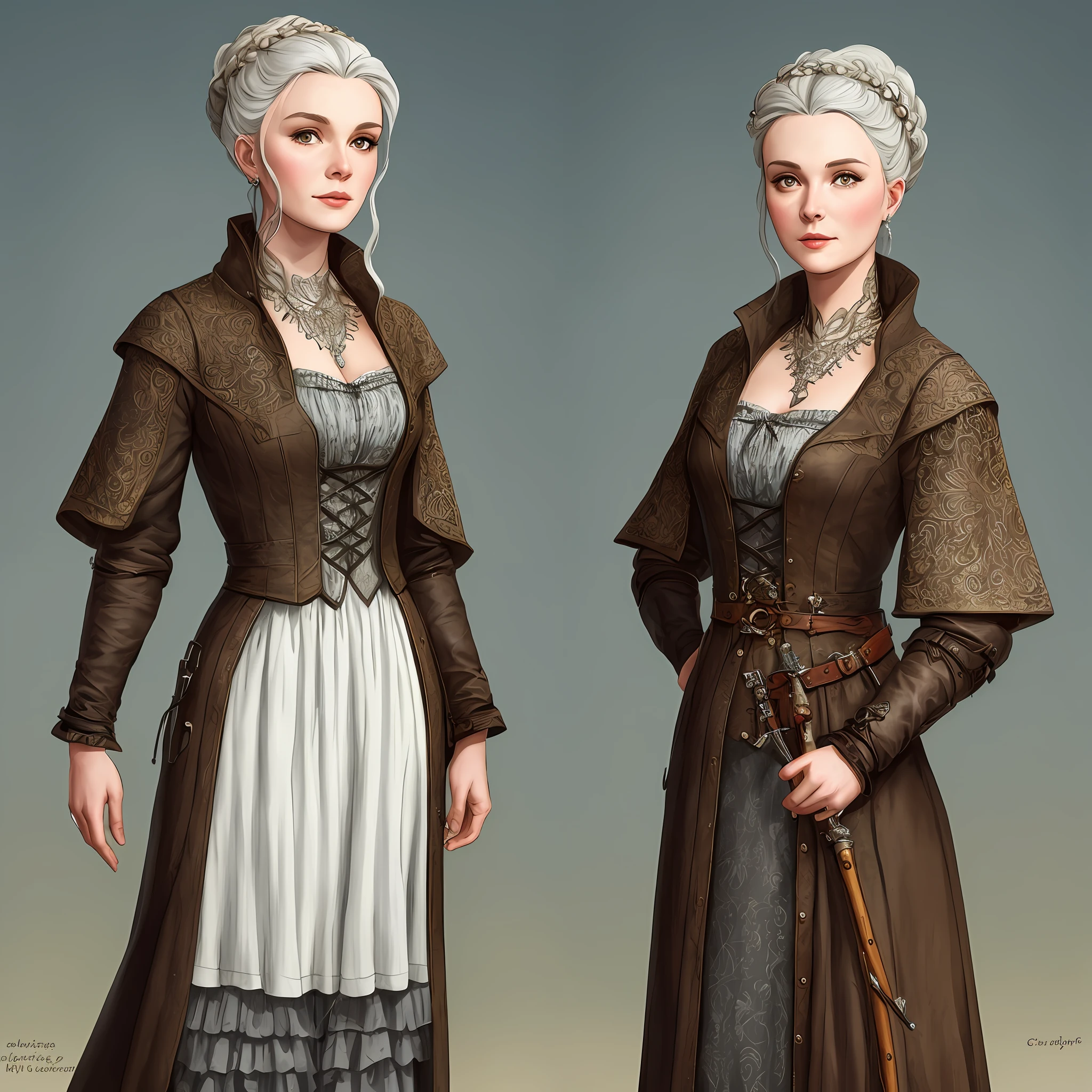 (highly detailed, full-body image) portrait of Lady Stoneheart in the style of Coby Whitmore, highly detailed