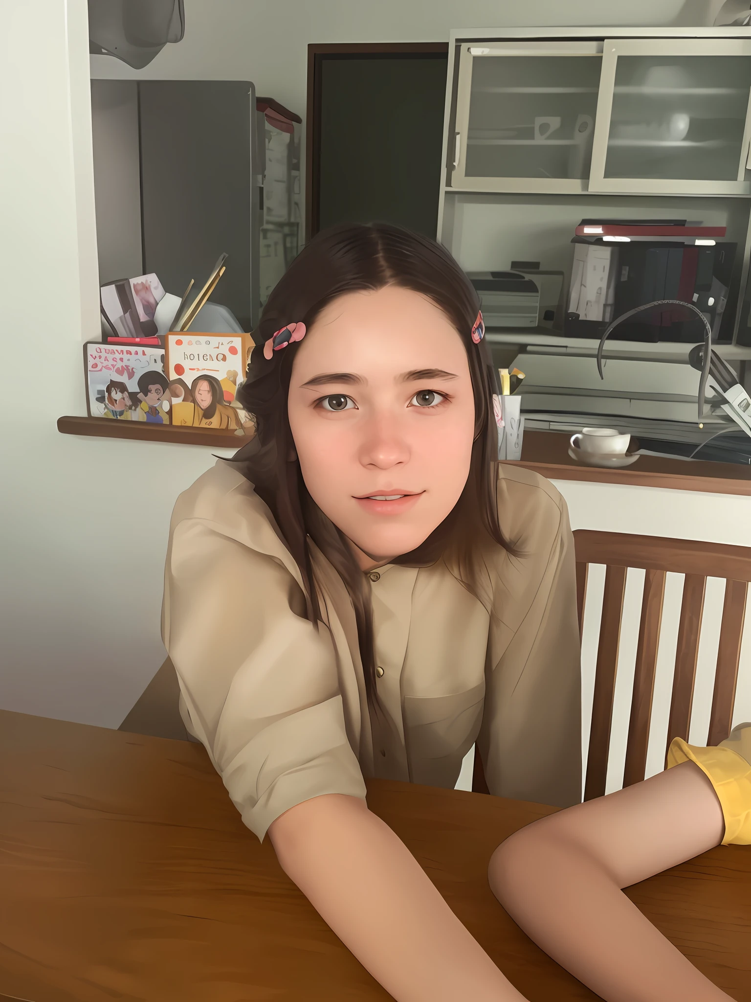 best quality, photorealistic, 8k, high res, 1girl, woman, (skindentation), (professional lighting), ((close buttoned office shirt)), (portrait:0.6), gorgeous, (long hair:1.7), (1girl eyes looking at viewer:1), ((looking at viewer:1.6)), (1girl looking at the camera:1), photorealistic, (bokeh), (portait:0.6), (dynamic pose:1.2), masterpiece, intricate, realistic, sharp focus, award-winning photograph,