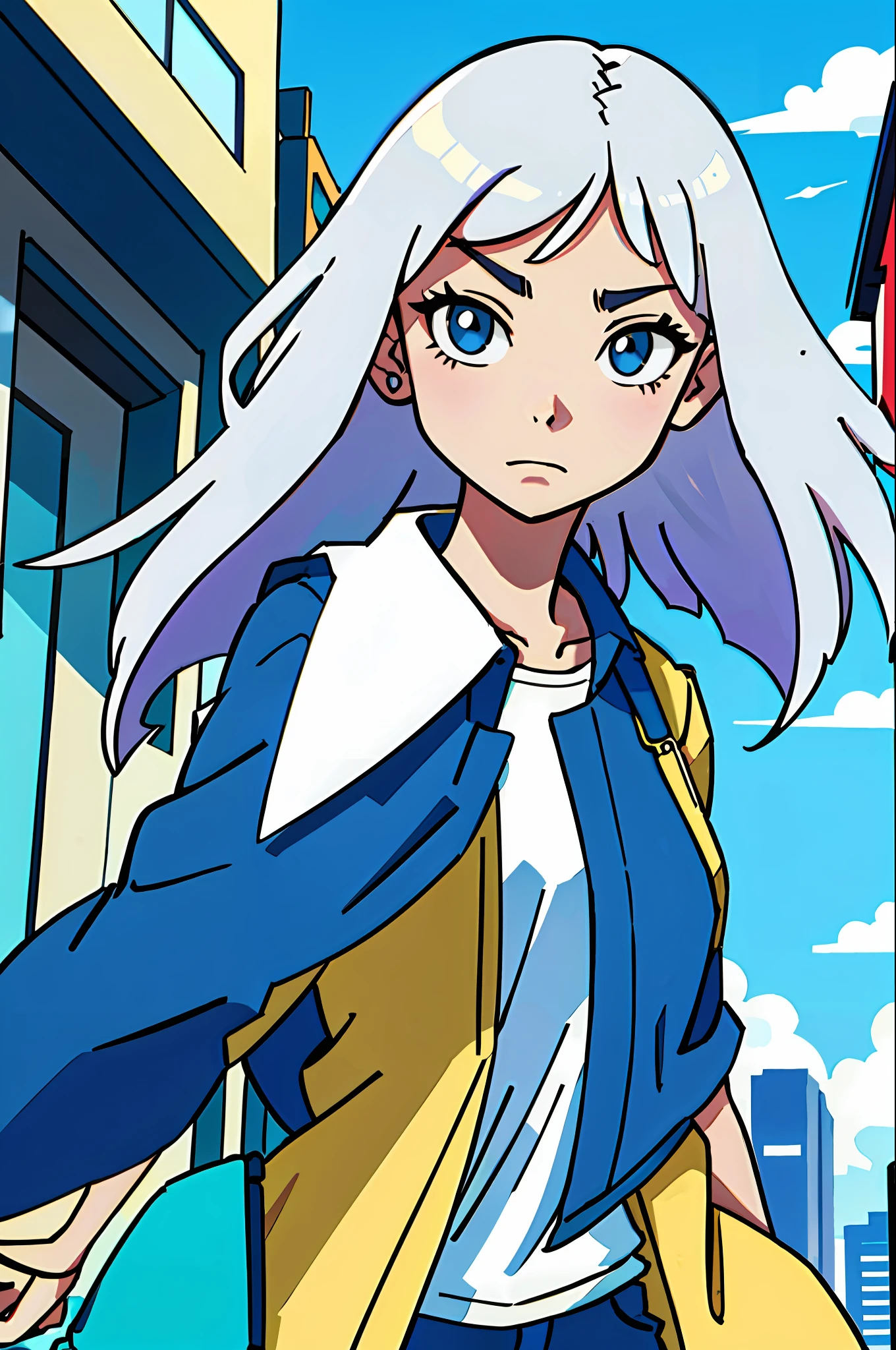 (best-quality:0.8),
(best-quality:0.8), perfect anime illustration, extreme closeup portrait of a pretty woman walking through the city