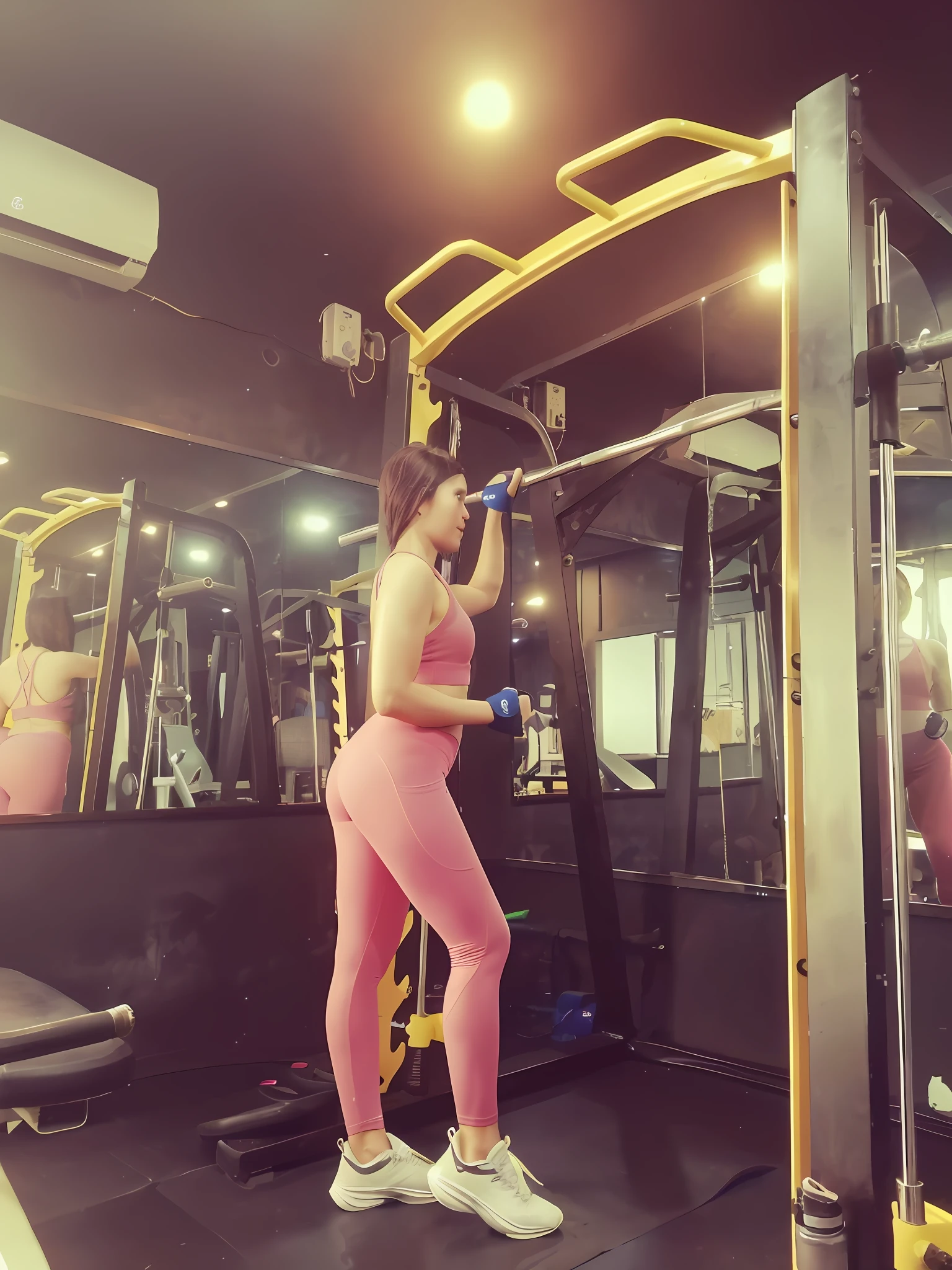 best quality, ultra high res,detailed face and eyes, (photorealistic:1.4), 1girl, 26 years old girl,, sports bra, from behind,(leotard:1.3),((short yoga pants:1.3)),looking at viewer,huge ass, (ray tracing:1.4),(long legs:1.4),big breast,narrow waist,(from behind:front:1.1)Big Ass,Big Tips,Super Sexy Model Body