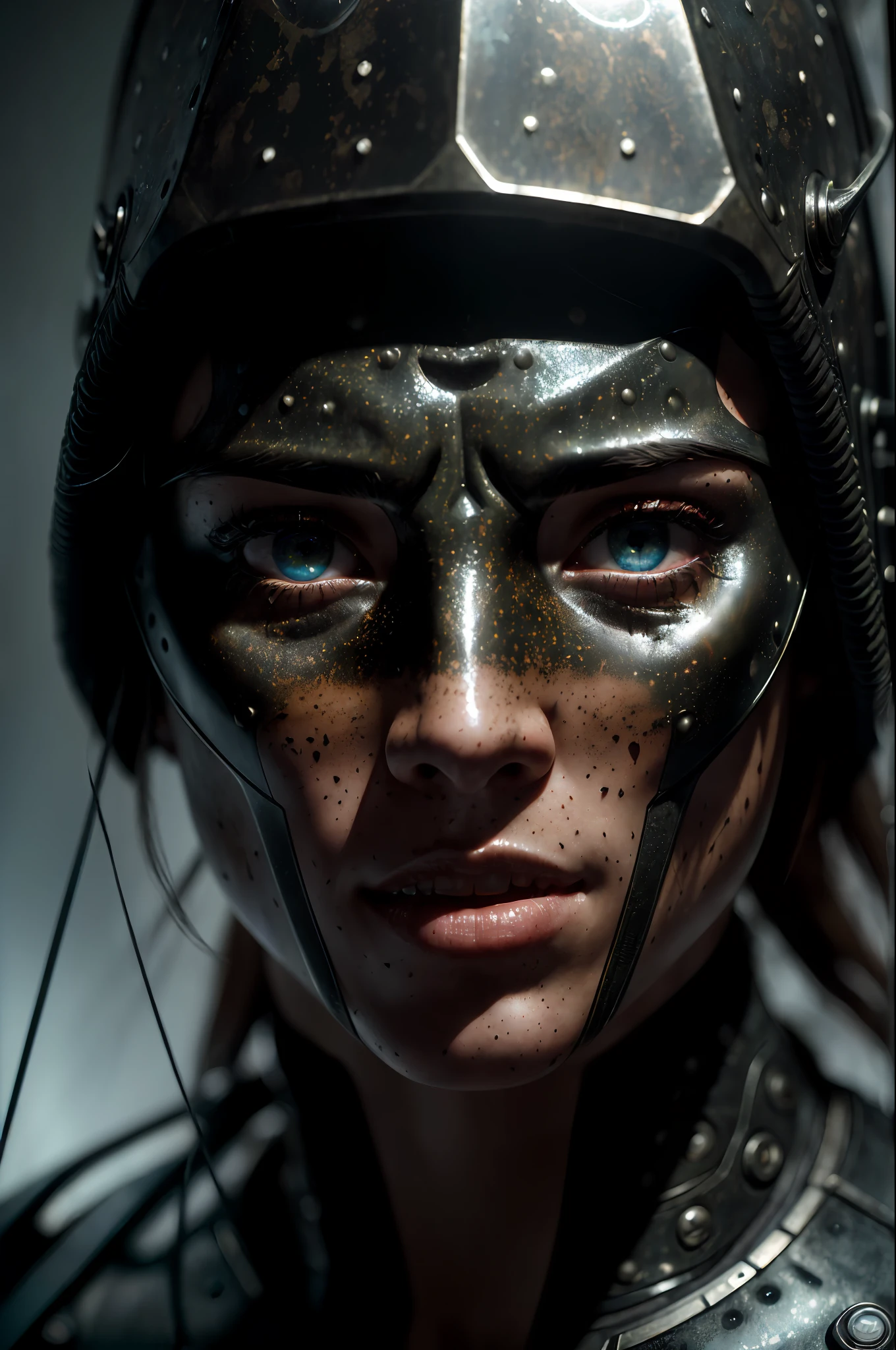 Film, ((Face close-up)), best quality, sharp graphics, diffuse light, (The detail is clear for every hair on the face), 1elf, angelic, sexy, nsfw, sexy woman, depth of eyes, (go, fantasy, (beautiful illuminated eyes), realistic photo, hdr, nikon d850, ((vibrant, realistic photo, realistic, dramatic, sharp focus, 8k)), (light freckles: 0.6), subsurface dispersion, sharp, retouched and complex details, by Greg Rutkowski, by (Jeremy Lipking,:0.8), ((junji ito)), by ralph bakshi,((Silent Hill)), HR Giger, Beksinski, (complex details: 1.12), hdr, (intricate details, hyperdetailed:1.15), apocalyptic background, background stuff, highly detailed, (dark:1.3), dark, faded, hdr, (fantastic atmosphere:0.8)