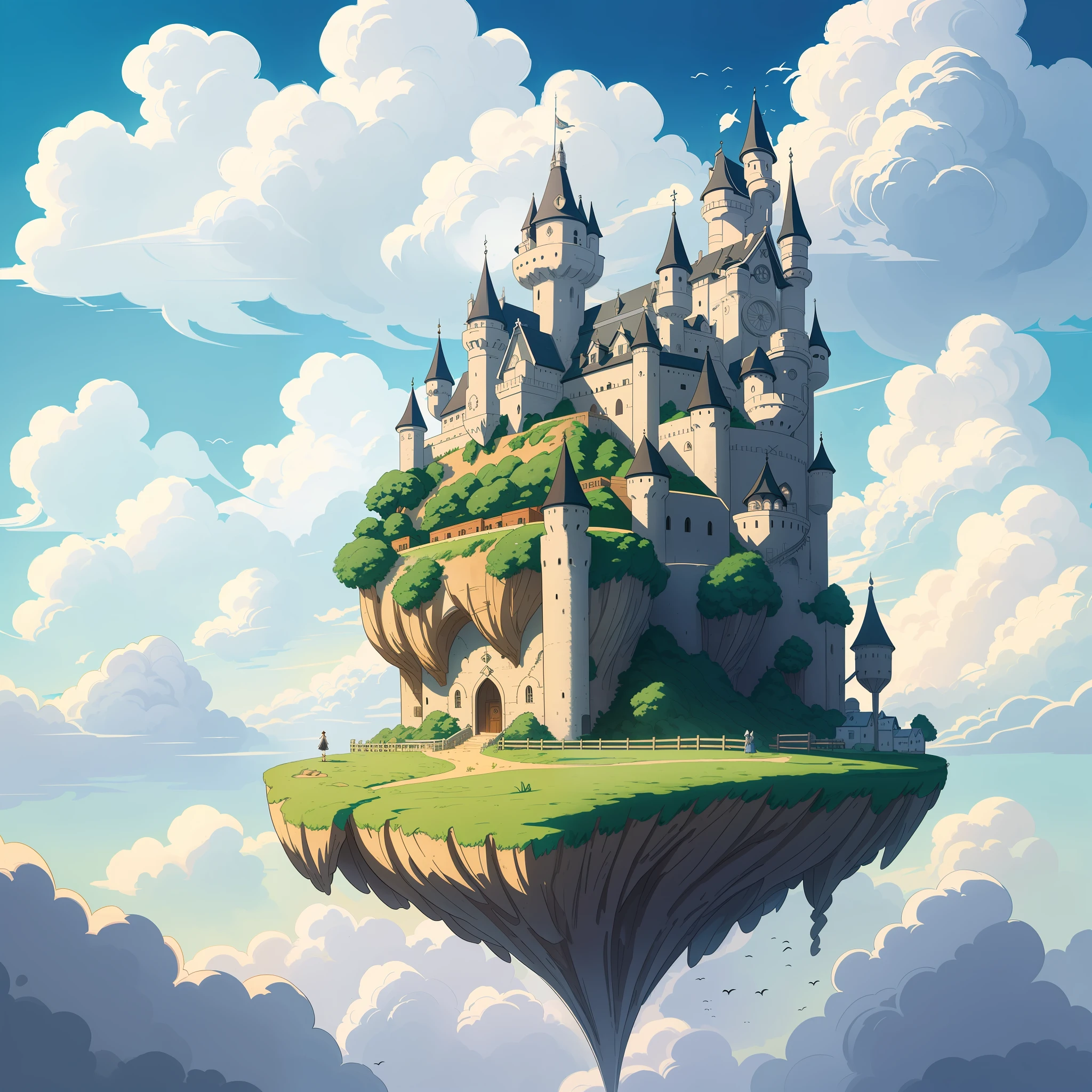 she's just a simple girl working on a farm. she lives in hard times.
it's the dark ages.
crazy world, floating islands, cloud castle
(best quality:1.3), (highres:1), (detailed:1.3), (incredible:1.3), (perfect:1.3), (perfection:1.3), (volume cover art:0), (illustration:1.3), art by studio ghibli