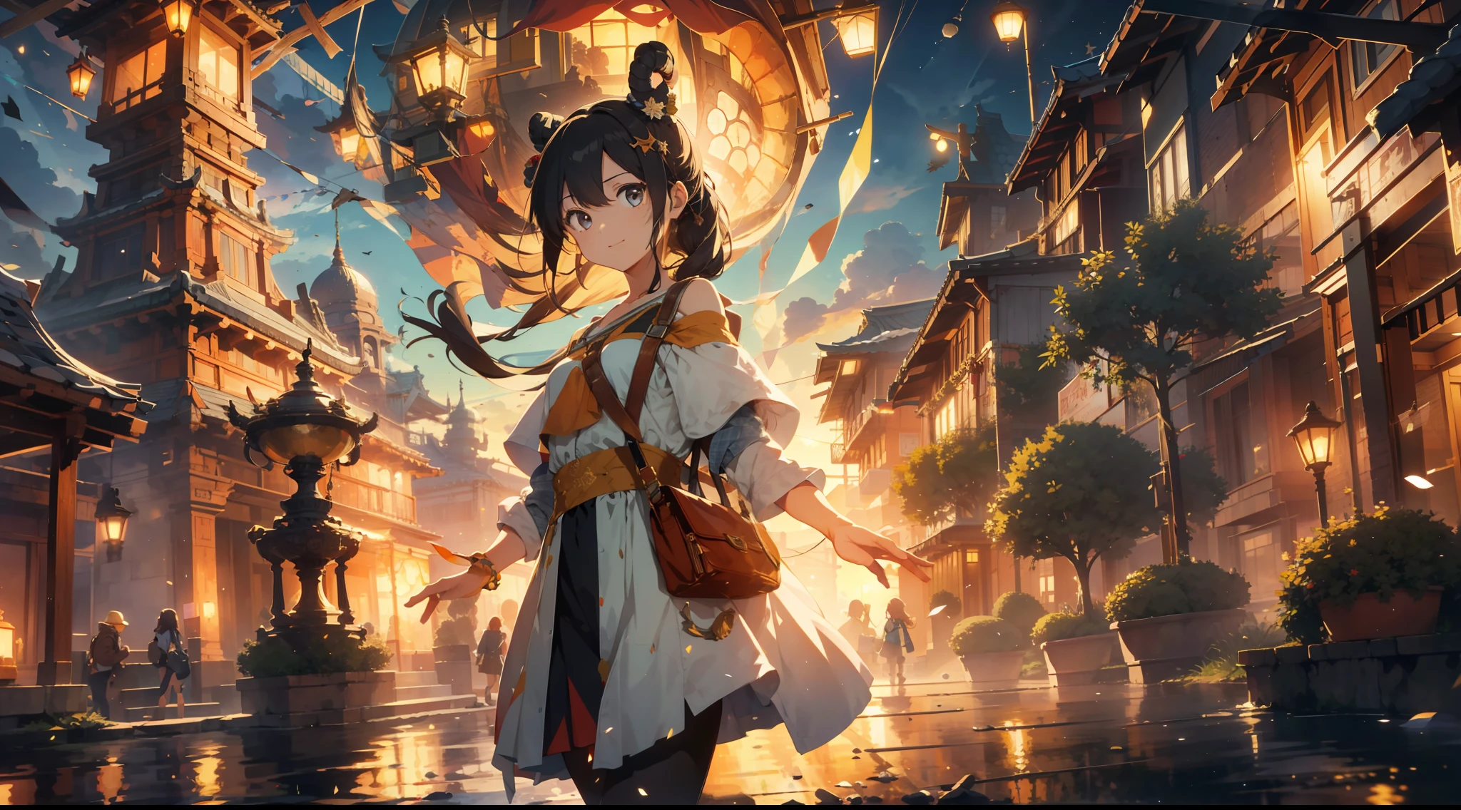 absurdres, highres, ultra detailed, (1girl:1.3),
BREAK
, Design a beautiful temple scene, with intricate architecture, lush gardens, and a sense of peace and spirituality.
BREAK
, Create an image of a destructive demon, with fearsome features, dark powers, and a thirst for chaos and ruin.
BREAK
, Design an image with a fisheye lens effect, capturing a wide field of view with a distinctive, curved perspective.
BREAK
, Create a rooftop view in an urban setting, with panoramic cityscapes, dramatic skylines, and a sense of elevation.
BREAK
, Illustrate a tender moment between a parent and child, capturing their bond, love, and connection.
BREAK
, Illustrate an image using pointillism, with tiny dots of color meticulously placed to create a cohesive and visually stunning whole.