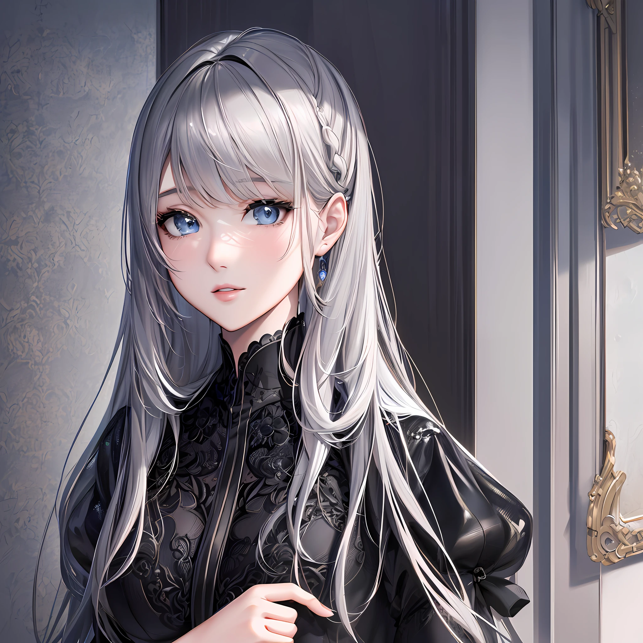 (original) , (very detailed wallpaper) , (best quality) , (masterpiece) , photographic reality, realistic, very detailed illustrations , beautiful eyes, (delicate face) , perfect detail, (best lighting) , (super complex details) , ultra-detailed,
kogal,((selfie)), ((black suit1.5)),
4K unified, (super detailed CG: 1.2) , (8K: 1.2) , realistic, octane rendering