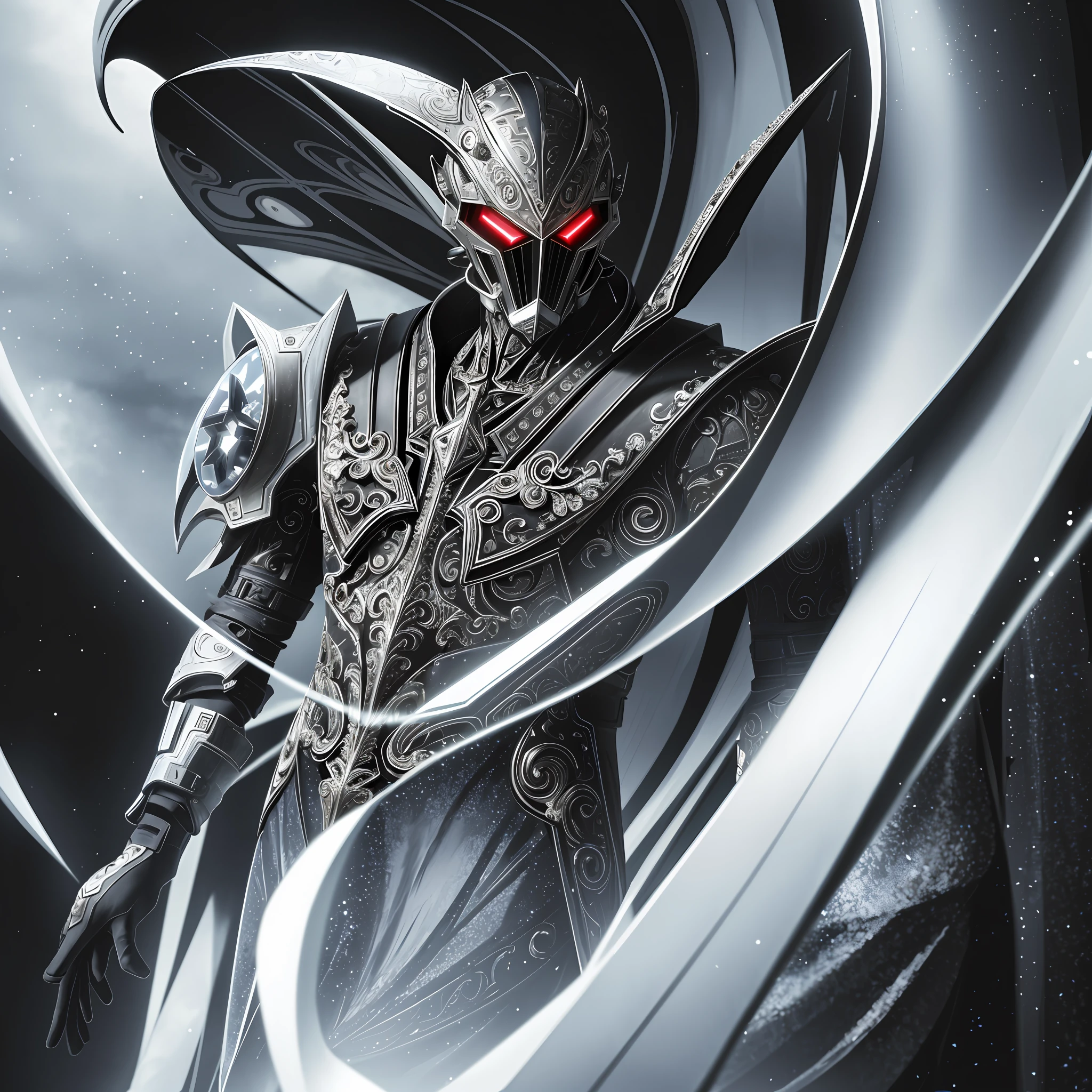 Close-up, Enigmatic, Martian knight fashion, poster-like, transcendent allure, Enchanted, Knightcore fashion, arcane atmosphere
best quality, high quality, absurdres, masterpiece, beautiful, intricate details,