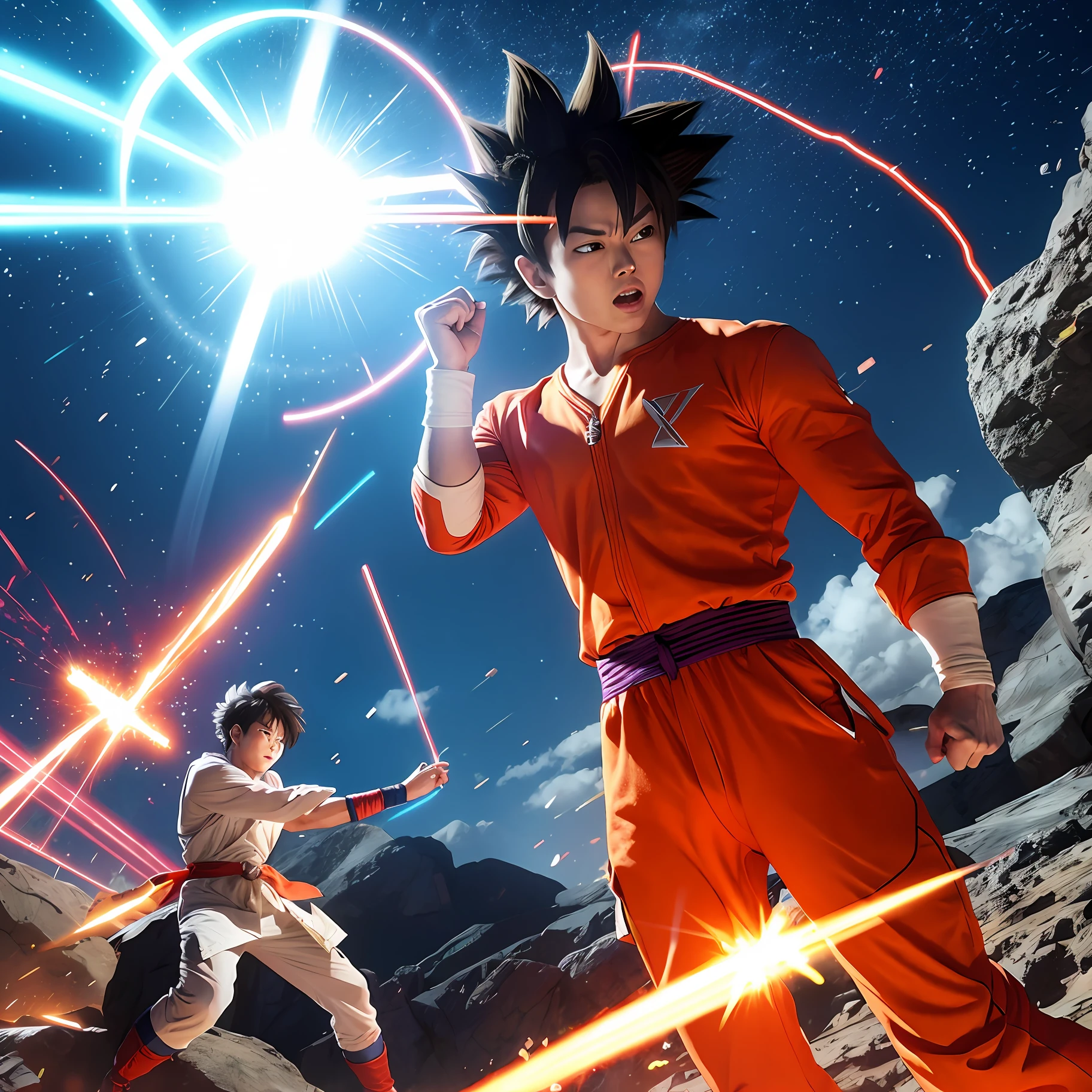 Son Goku Ultraman battle