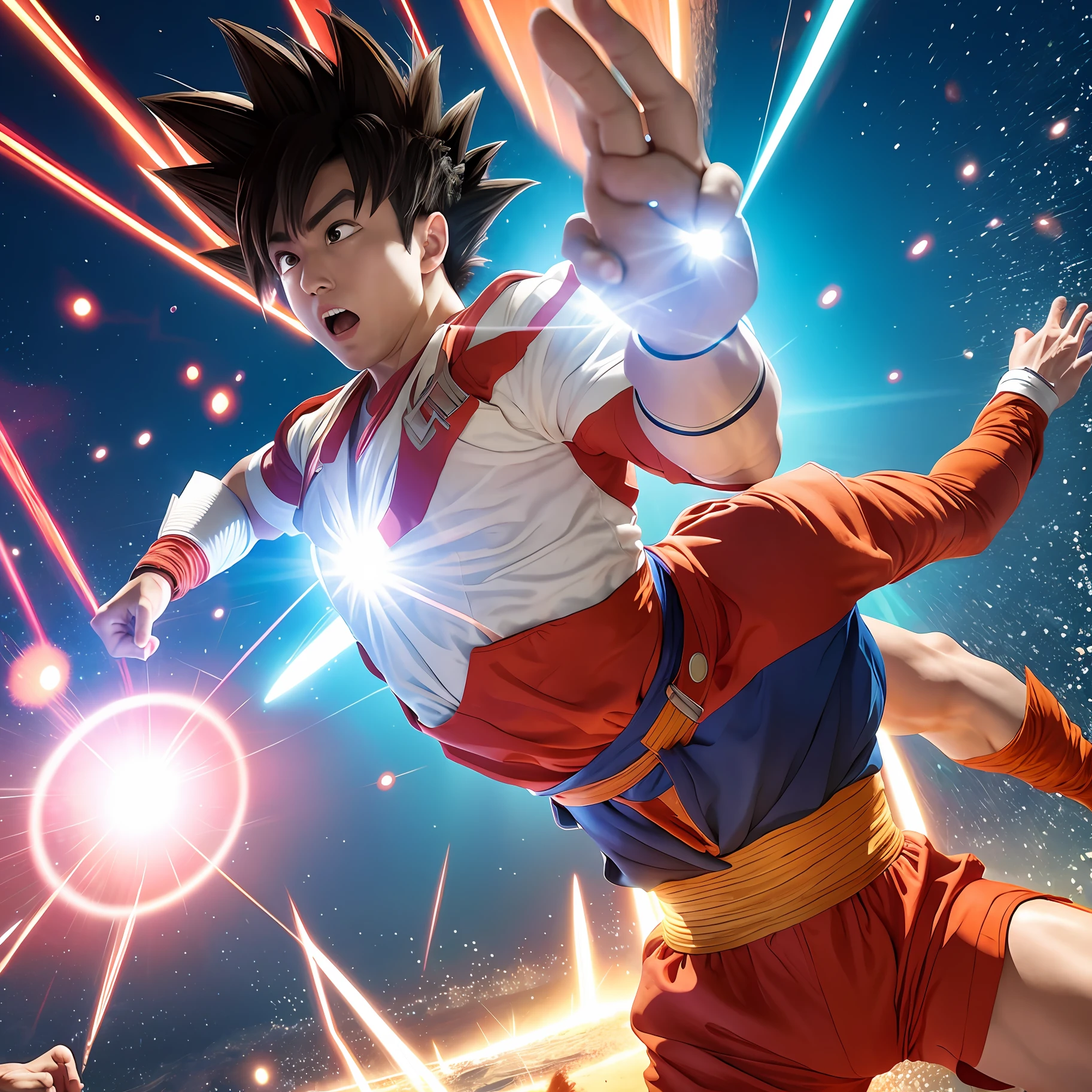 Son Goku Ultraman battle