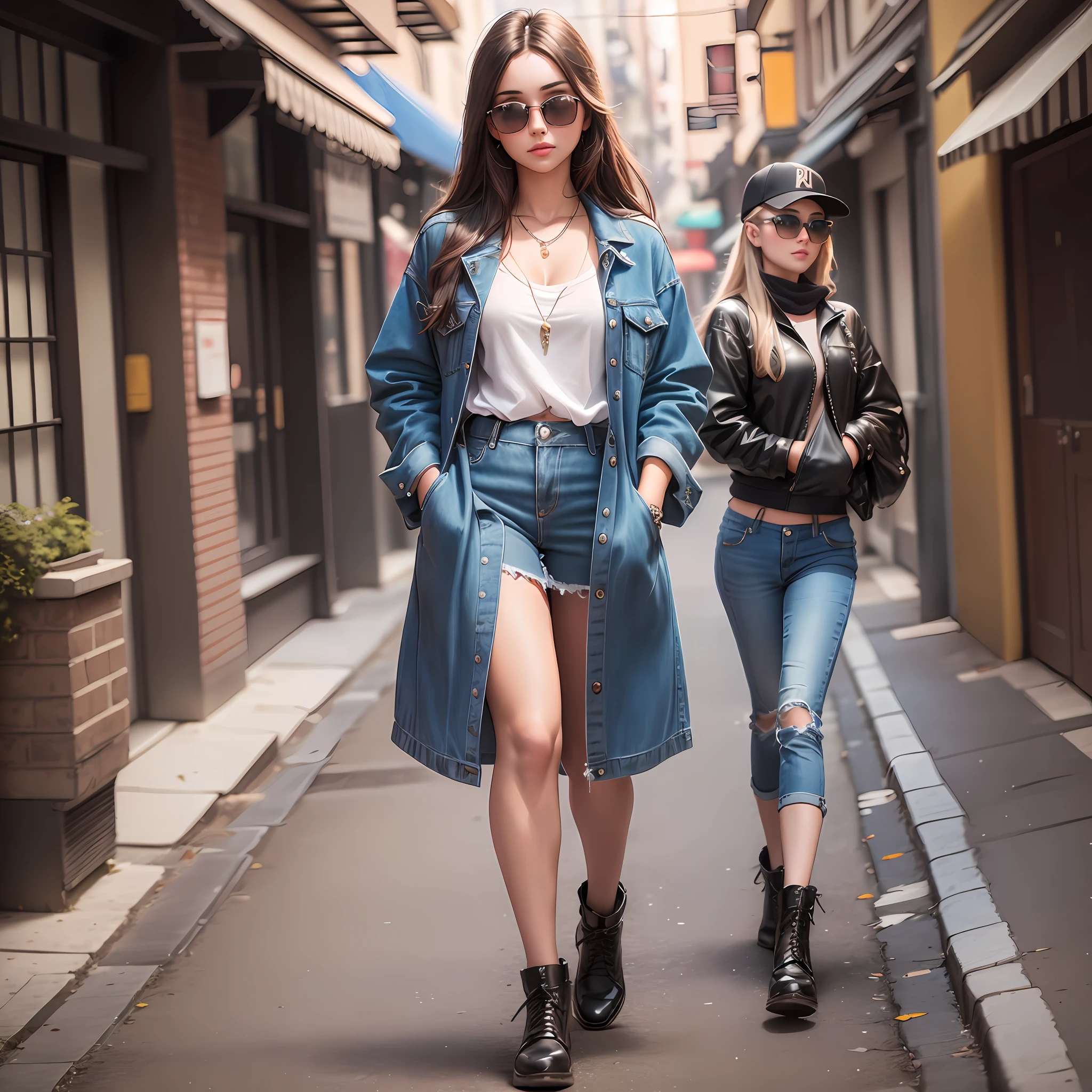 (high quality photo), (studio lights), (portrait photography), ((full body photo)), (young woman:1.1), (pretty:1.1), (sunglasses), (realistic:1.2), (hyperrealistic:1.3), (20-year-old:1.05), 1girl