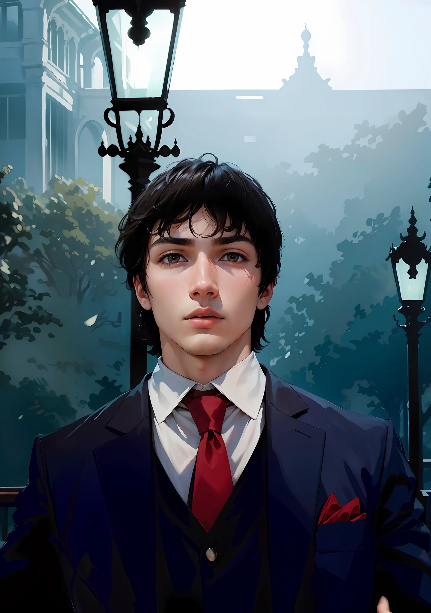 Best quality, masterpiece, ultra high res, (photorealistic: 1.4), raw photo, 1boy, boy, young adult, black hair, brown, boy