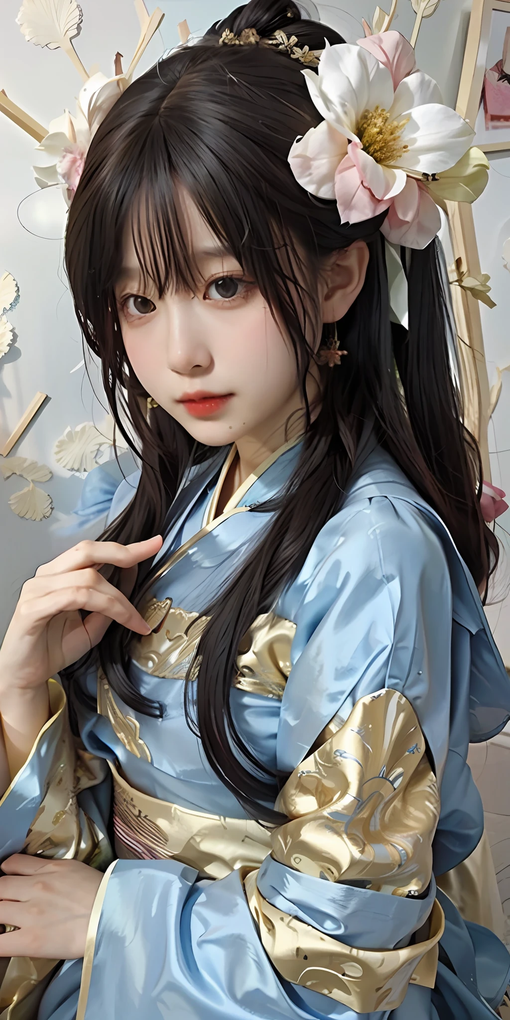 1girl, (hanfu), sidelighting, wallpaper,