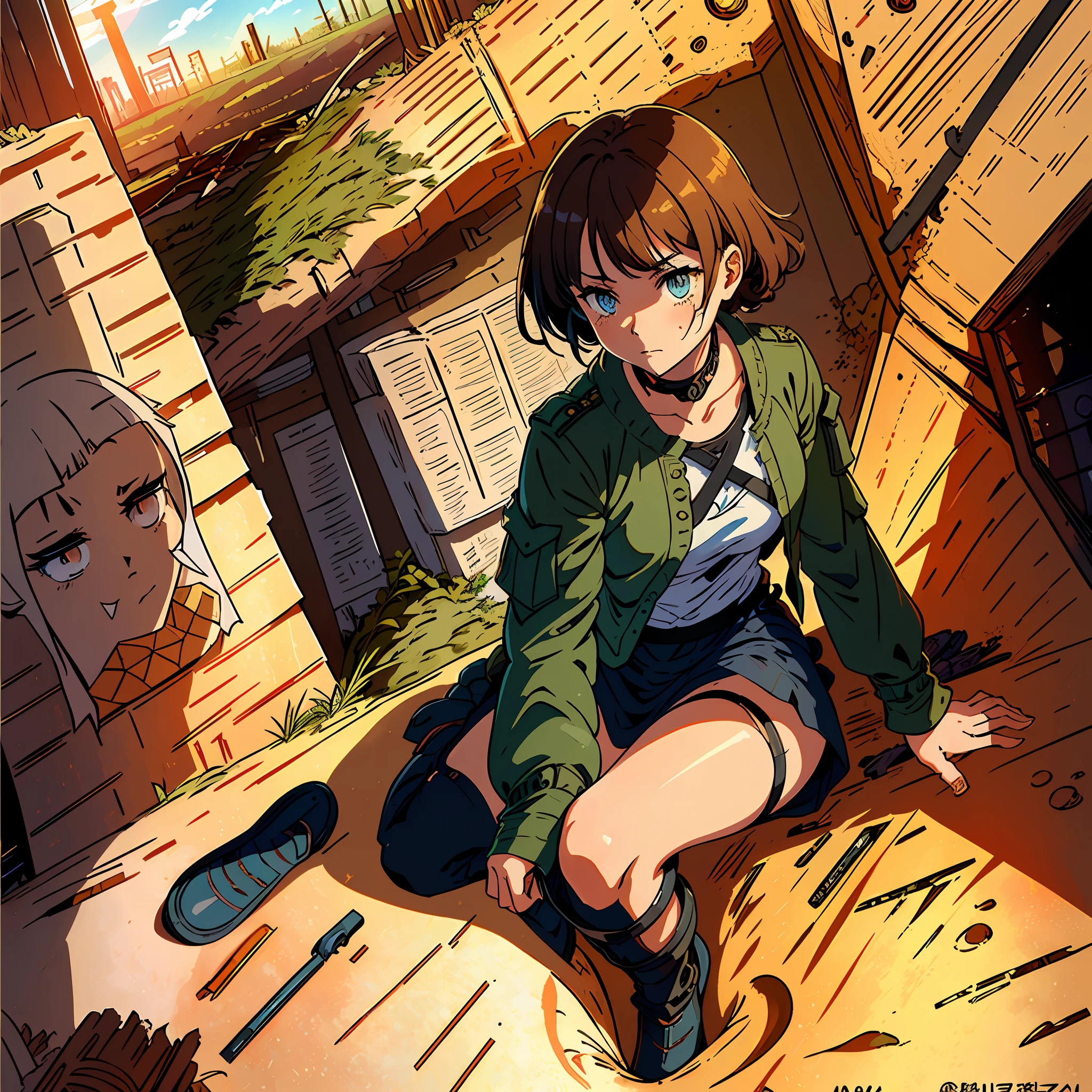 ((masterpiece))), (((best quality))), ((ultra-detailed)), ((highly detailed CG illustration)), ((extremely delicate and beautiful face)),(masked ), cinematic light, absurd clothes, 1 young girl,( (character sheet)), concept art, ((full height)), (masterpiece:1.2), (best quality:1.3), (single background, white background: 1.3),( CHARACTERS OF THE POST-APOCALYPTIC WASTELAND WORLD)))), (( Characters WANDERERS RAIDERS)), ( MAD MAX concepts))))), (( beautiful face)), (( quality face)),  (((beautiful anime eyes of the characters))) , ( high-quality anime eyes of the characters), (((quality anime pupils)), (((beautiful anime pupils)), (( beautiful shape of anime eyes)) , (( beautiful shape of anime pupils)), (( all faces with anime eyes)), ( simple anime eyes of the characters))))) ( bare skirt))) (( without panties)) , wet skin, water , ((( very erotic pose))) , ( post-apocalyptic wastelands)))), crossout frenzied, bright hair, (((very torn clothes))), atmosphere  post-apocalyptic world, ((( fight girls))))) , ( fight girl)))) , (((( hold the dru's friend by the clothes))), (( tear each other's clothes)))) , (((( pull clothes))), ( naked torn clothes))))))), ( (( evil))))) , (( covers the body)) , ( extremely embarrassed face))), ( excited))) , (dodges explosions))) , ( Character of the post-apocalyptic world))), ( shoots an explosion from his hand)))), (( lies on the ground)))), ((torn clothes)), (((((sitting in the trenches))))
