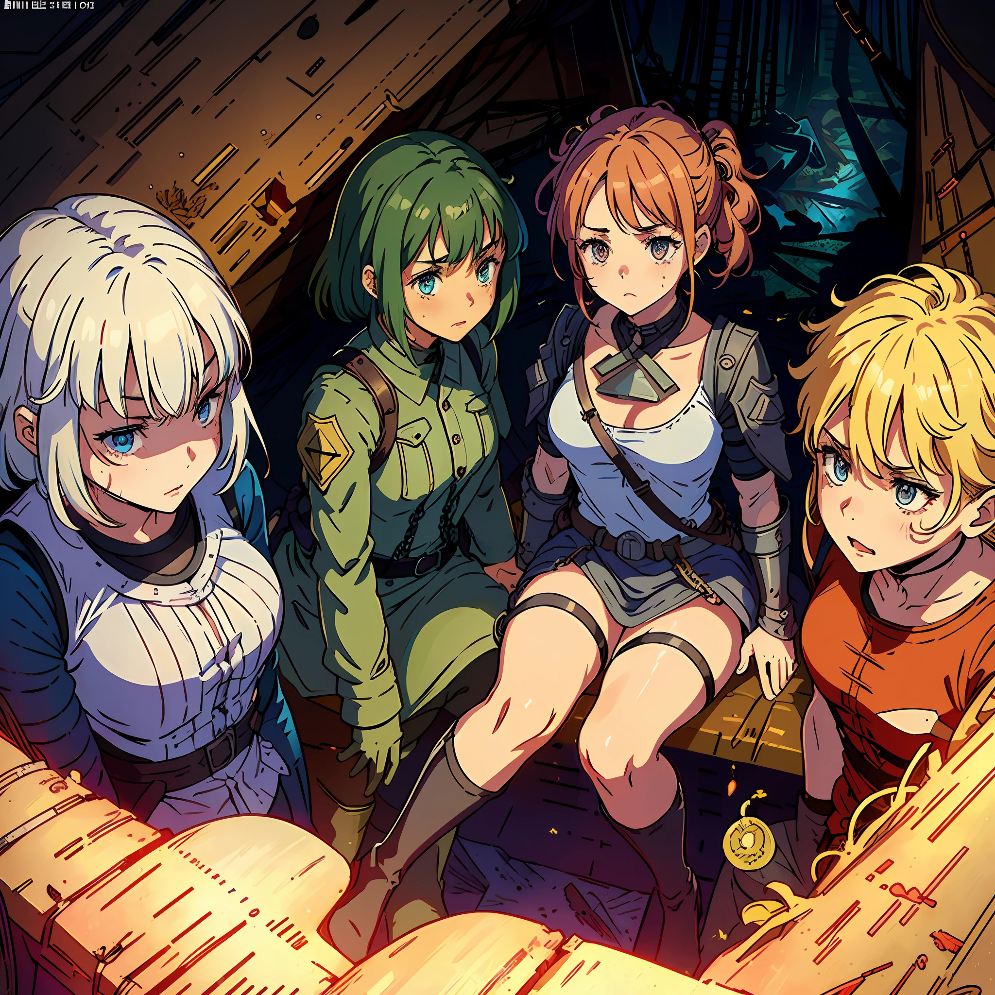 ((masterpiece))), (((best quality))), ((ultra-detailed)), ((highly detailed CG illustration)), ((extremely delicate and beautiful face)),(masked ), cinematic light, absurd clothes, ung girl,( (character sheet)), concept art, ((full height)), (masterpiece:1.2), (best quality:1.3), (single background, white background: 1.3),( CHARACTERS OF THE POST-APOCALYPTIC WASTELAND WORLD)))), (( Characters WANDERERS RAIDERS)), ( MAD concepts))))), (( beautiful face)), (( quality face)), (((beautiful anime eyes of the characters))) , ( high-quality anime eyes of the characters), (((quality anime pupils)), (((beautiful anime pupils)), (( beautiful shape of anime eyes)) , (( beautiful shape of anime pupils)), (( all faces with anime eyes)), ( simple anime eyes of the characters))))) ( bare skirt))) (( without panties)) , wet skin, water , ((( very erotic pose))) , ( post-apocalyptic wastelands)))), crossout frenzied, bright hair, (((very torn clothes))), atmosphere post-apocalyptic world, ((( fight girls))))) , ( fight girl)))) , (((( hold the dru's friend by the clothes))), (( tear each other's clothes)))) , (((( pull clothes))), ( naked torn clothes))))))), ( (( evil))))) , (( covers the body)) , ( extremely embarrassed face))), ( excited))) , (dodges explosions))) , ( Character of the post-apocalyptic world))), ( shoots an explosion from his hand)))), (( lies on the ground)))), ((torn clothes)), (((((sitting in the trenches)))), (((looking at each other)))