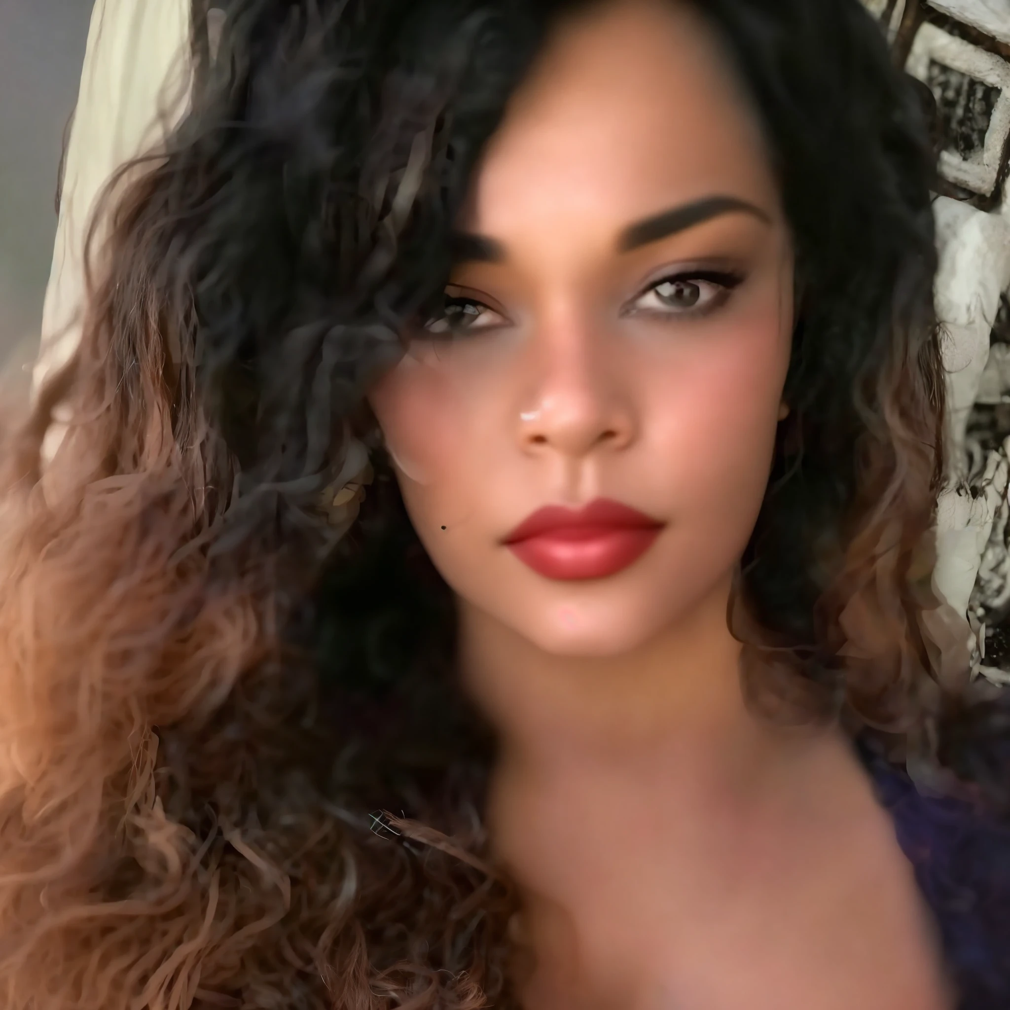 arafed woman with long dark hair and red lipstick posing for a picture, profile photo, 30-year-old woman from cuba, profile image, profile pic, gorgeous lady, looks like fabiula nascimento, taken in the early 2020s, profile picture, gorgeous beautiful, tessa thompson inspired, beautiful gorgeous,