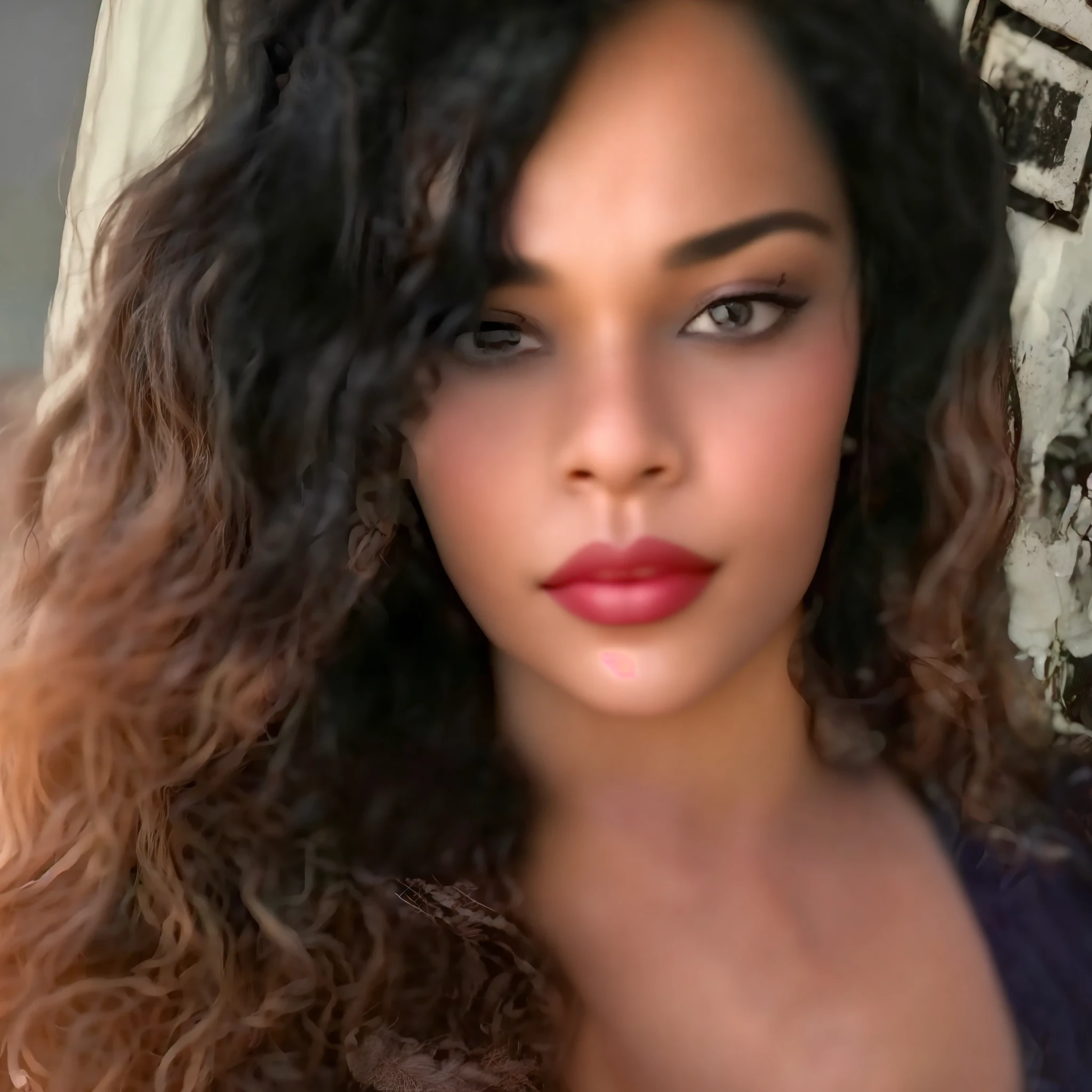 arafed woman with long dark hair and red lipstick posing for a picture, profile photo, 30-year-old woman from cuba, profile image, profile pic, gorgeous lady, looks like fabiula nascimento, taken in the early 2020s, profile picture, gorgeous beautiful, tessa thompson inspired, beautiful gorgeous,