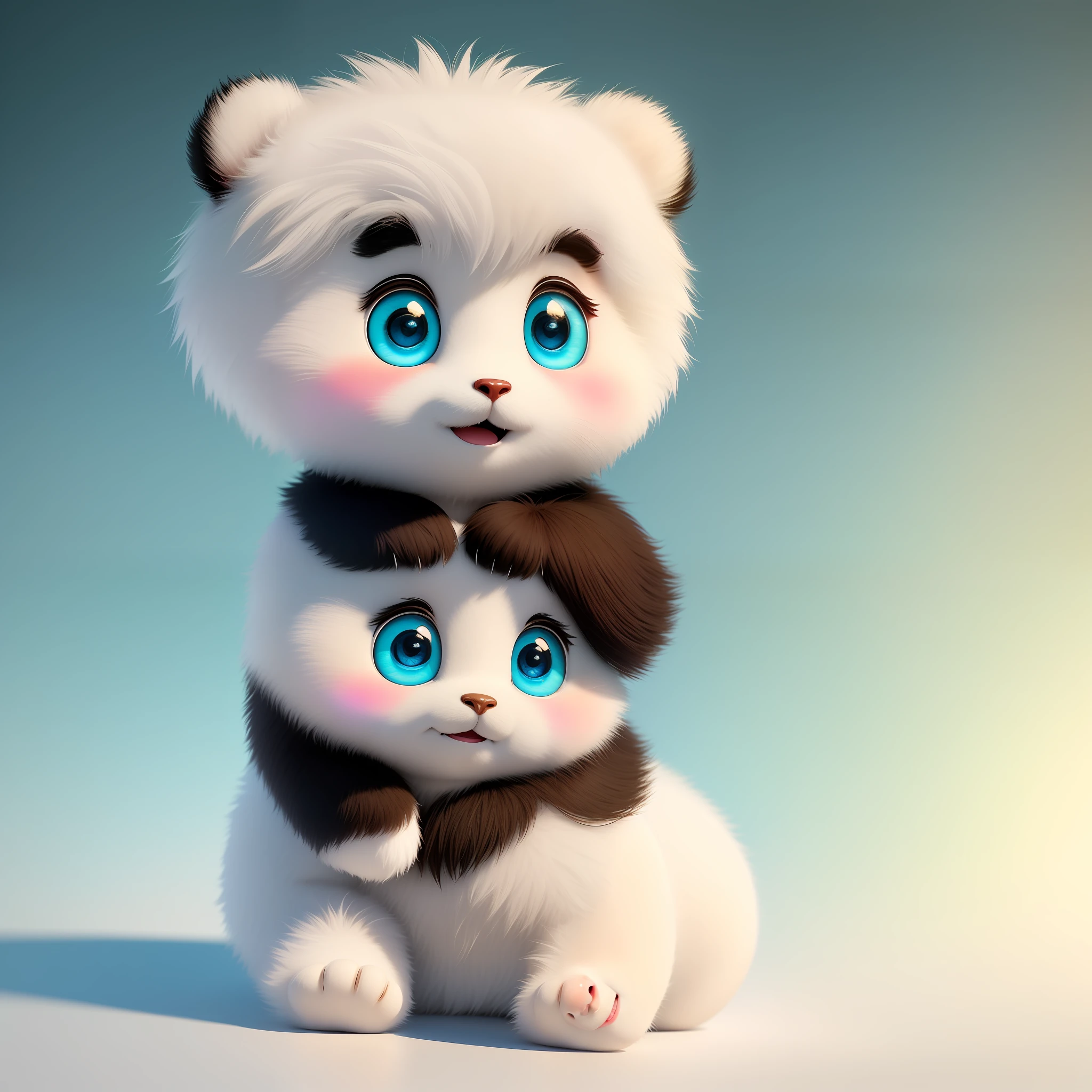 (masterpiece), (best quality), (ultra-detailed), (full body:1.2), Super cute, Baby, Pixar, Baby panda in pajamas, Big bright eyes, Fluffy, Smile, Delicate and fine, Fairy tales, Incredibly high detailed, Pixar style, Bright color palette, Natural light, Simple background with pure color, Octane render, Trending on Artstation, Gorgeous, Ultra wide angle, 8k, HD, Realistic